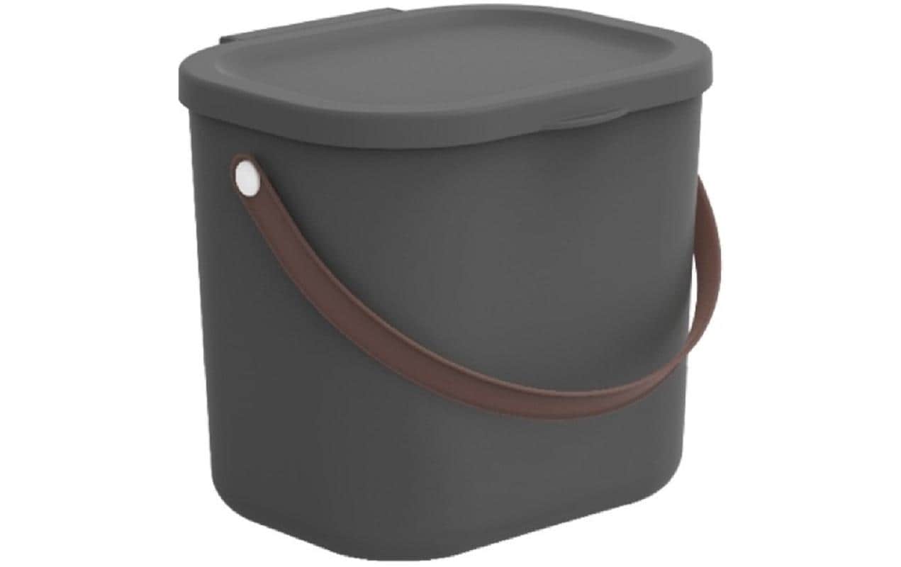 Rotho Aufbewahrungsbox Albula – Kunststoff, Anthrazit, 20 × 20,8 × 23,5 cm
