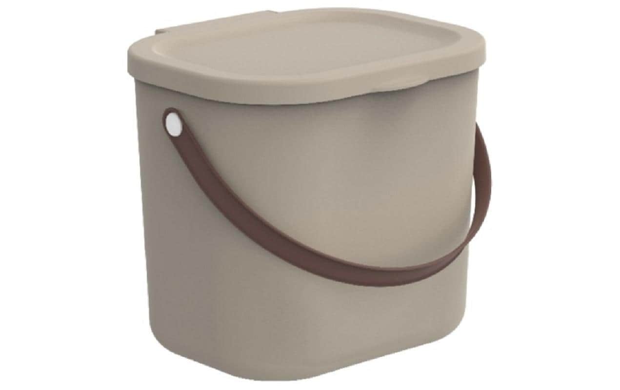 Rotho Aufbewahrungsbox Albula – Kunststoff, cappuccino, 20 × 20,8 × 23,5 cm