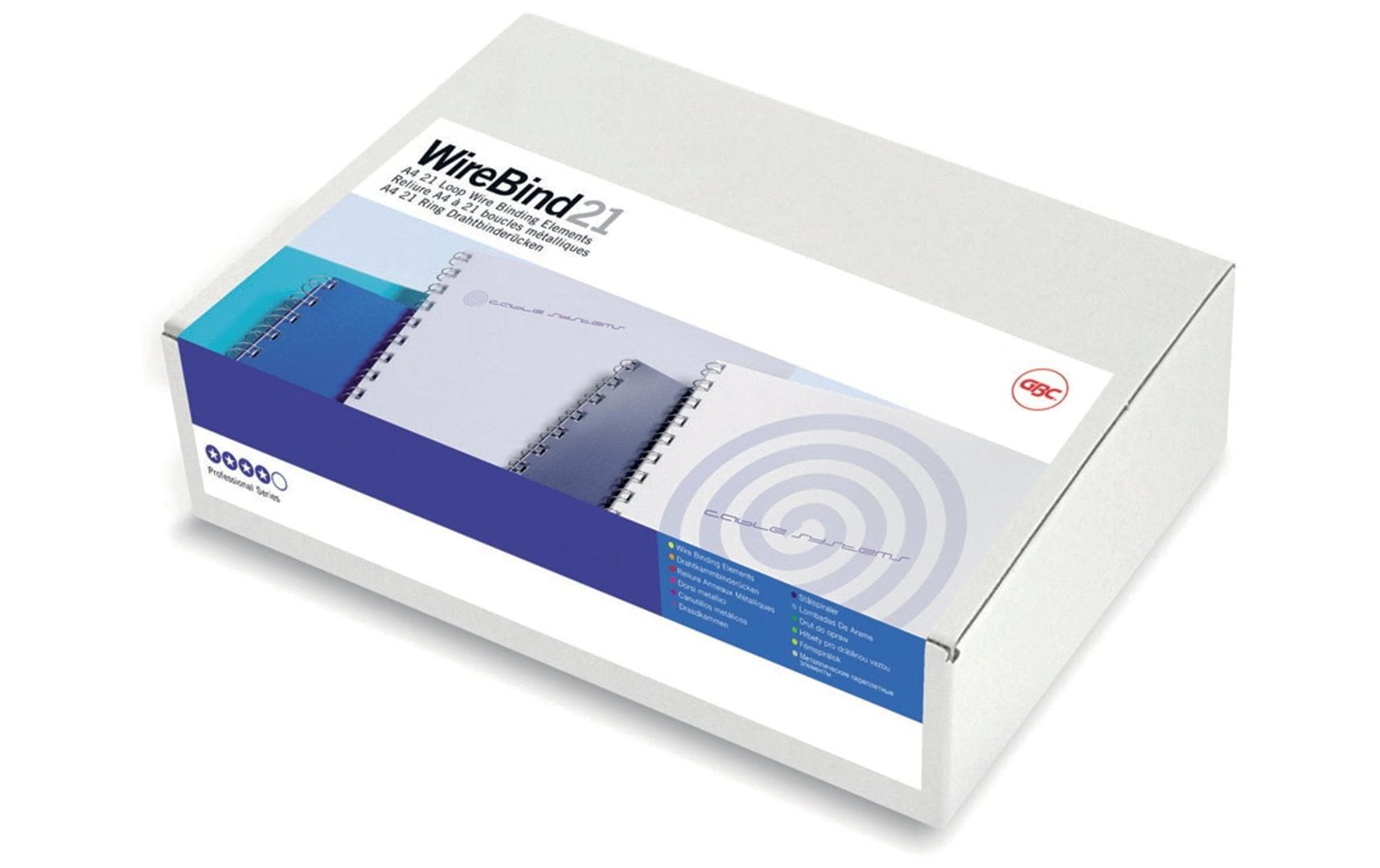 GBC Bindedisc-Ringe – für A4 – Ø 12 mm, silber, Draht – 100 Stk.