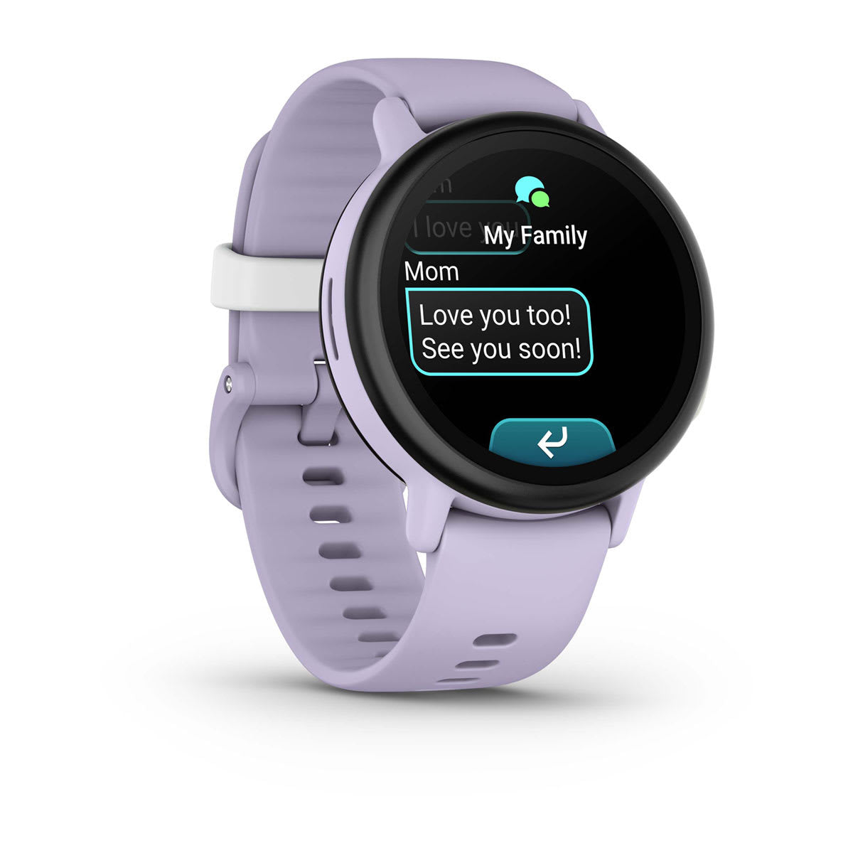 Garmin Bounce 2 43 mm GPS + Cellular – Polymer Violett, Sportarmband, Hellviolett, 50 m, für Android, iPhone