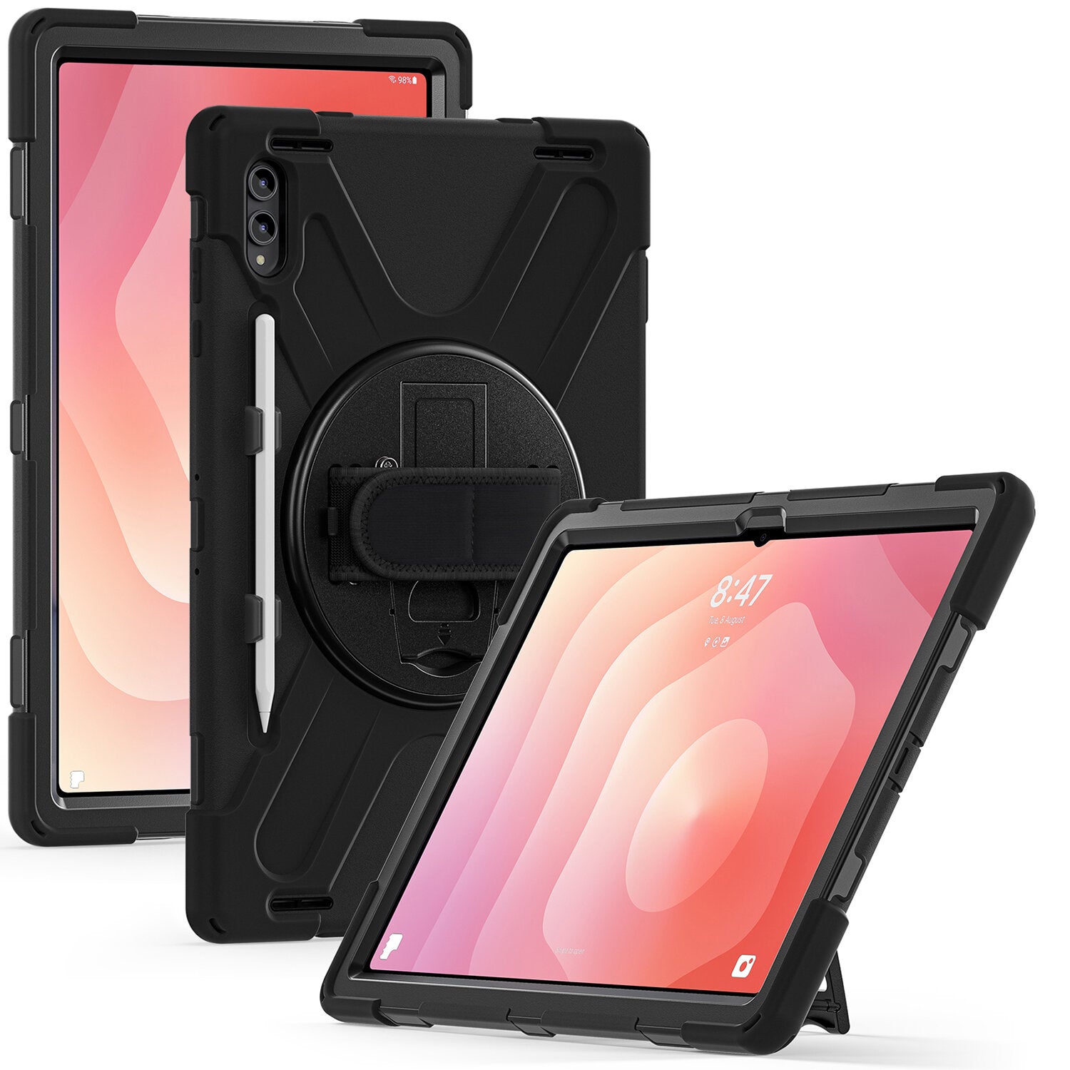 4SMARTS Tablet-Hülle für Samsung Galaxy Tab S11 Ultra 14,6" – Schwarz