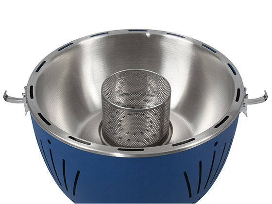 BBQ Dragon Grill Monterey Blue – Grillfläche 34 cm, Holzkohle, Tisch – blau