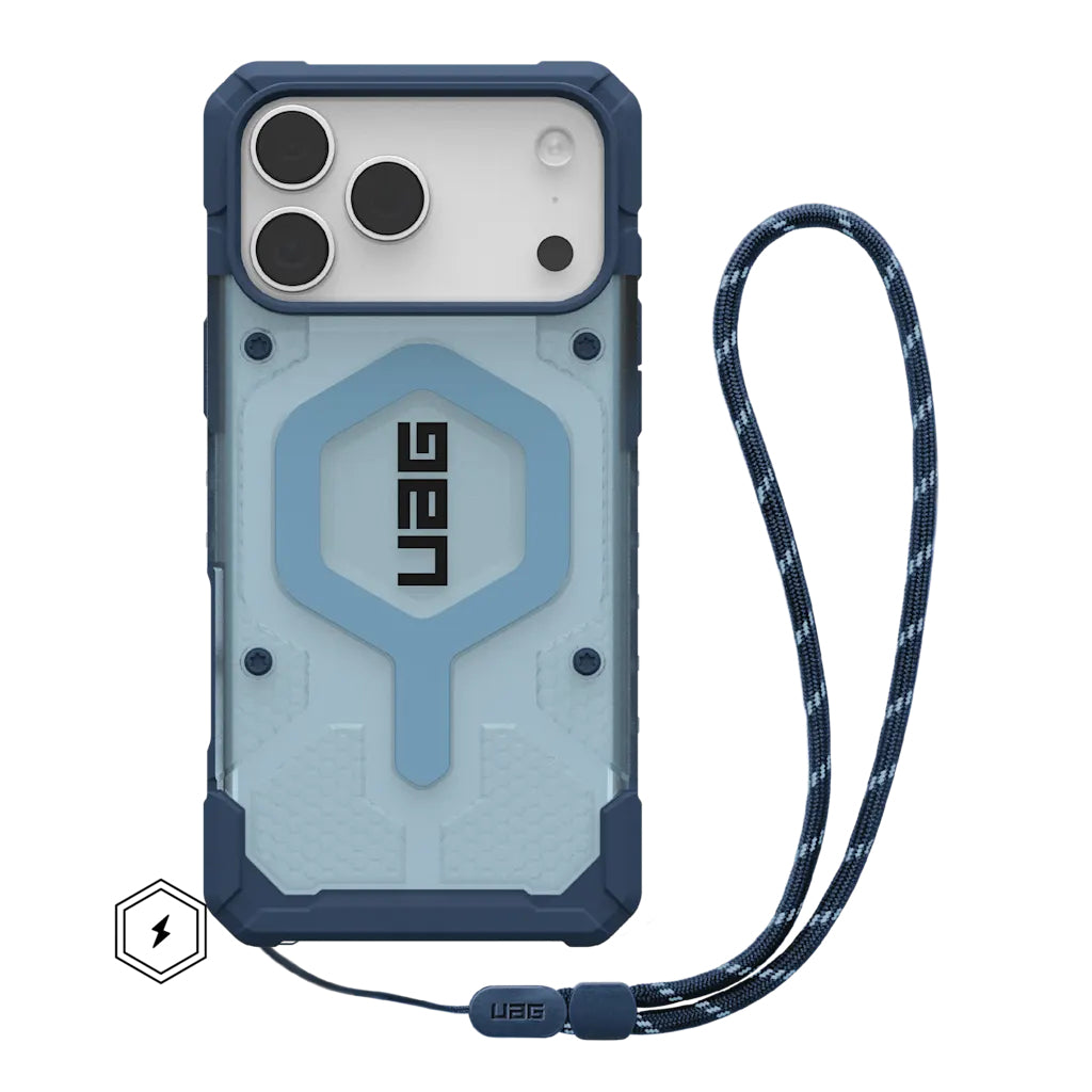 Urban Armor Gear Backcover – für Apple iPhone 17 Pro Max – hellblau/transparent – MagSafe-kompatibel