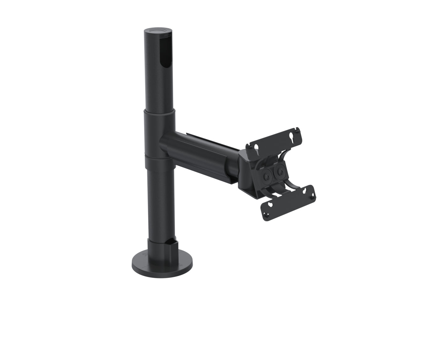 Ergonomic Solutions VESA-Halterung mit 200 mm Schwenkarm, Weiss, für VESA 75/100