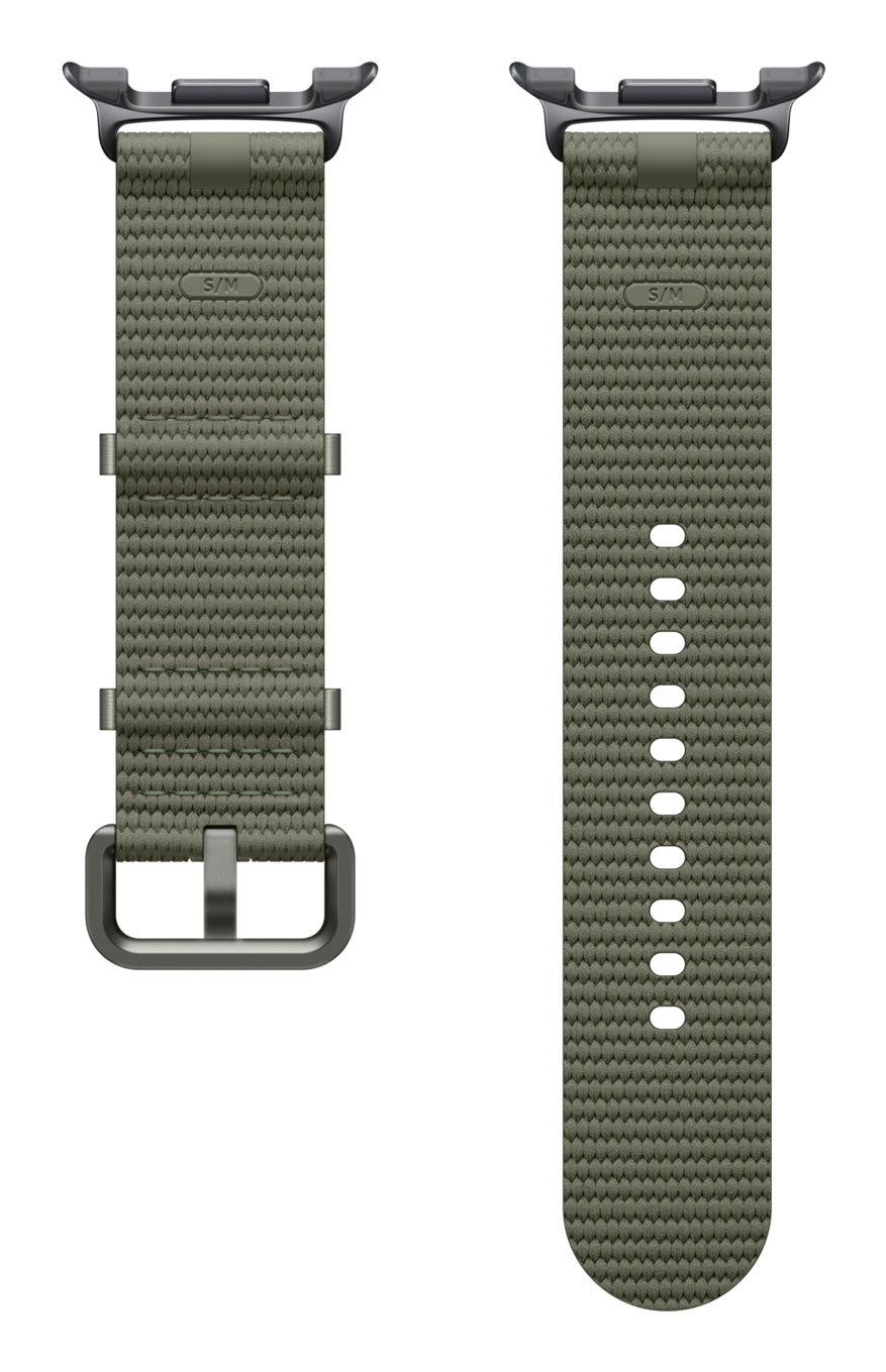 Samsung Watch 8 Athleisure – Armband – für Galaxy Watch8, Grün, S/M, Nylon