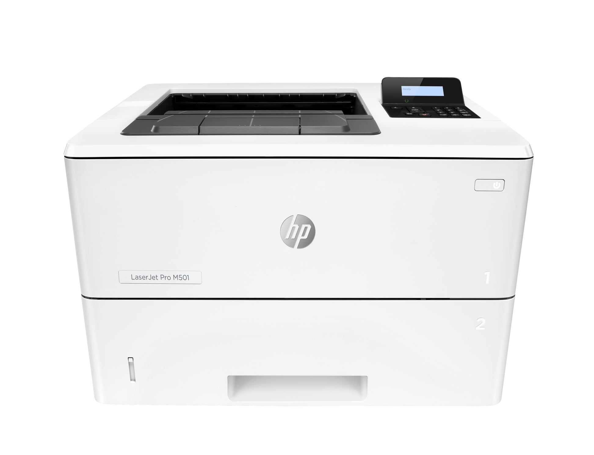 HP LaserJet Pro M501 – A4, S/W, Duplex, 43 S./Min., 4800 × 600 dpi, LAN/USB, Papier: 1200 Blatt