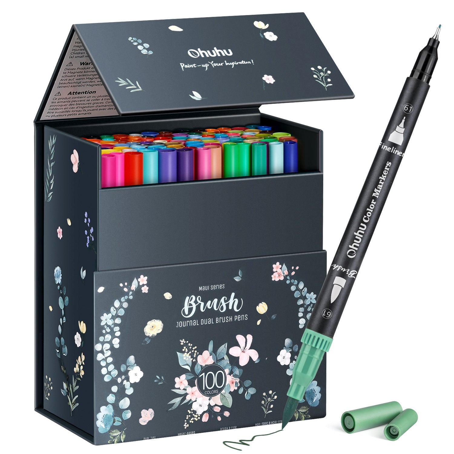 Ohuhu Maui Fineliner Set – 100 Stk., fein, sortiert