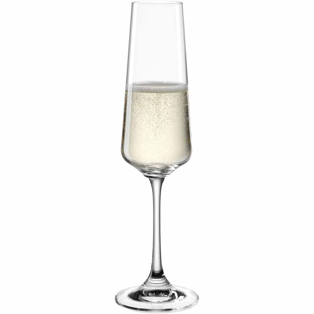 LEONARDO Paladino Sektglas – 0,22 l, Kristallglas, transparent, spülmaschinenfest, bruchfest, 6 Stück
