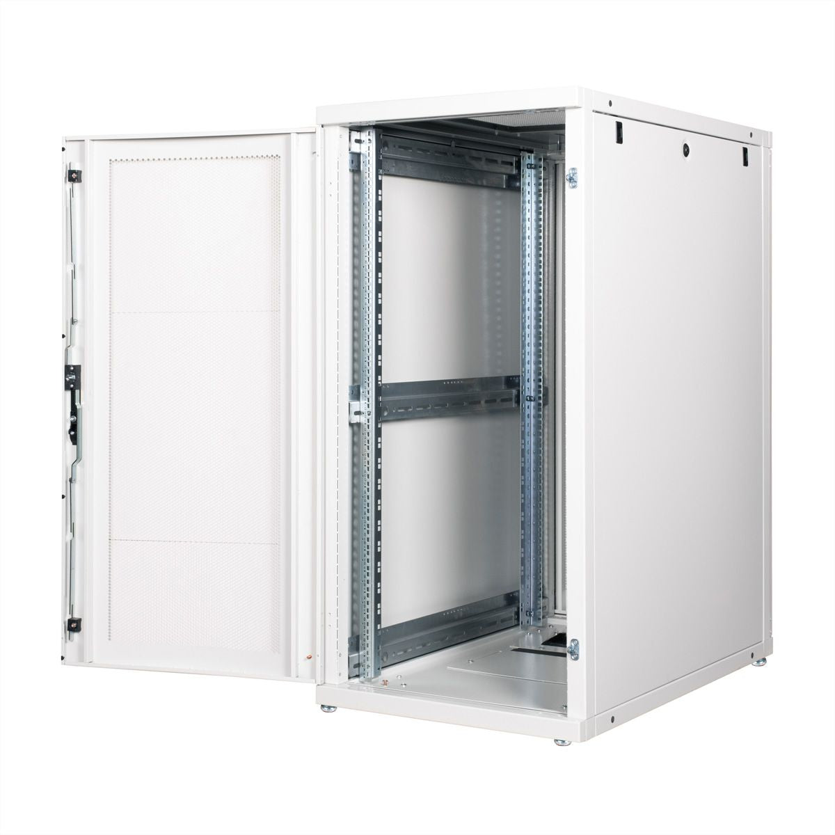 ROLINE Pro – 19" Netzwerkschrank 26U, IP20, abschliessbar, 600 × 1000 × 1260 mm, lichtgrau, Stahl