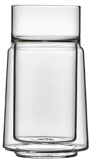 JACOB JENSEN Trinkglas – 330 ml, Ø 8,4 cm, Borosilikatglas, Transparent, doppelwandig, spülmaschinenfest
