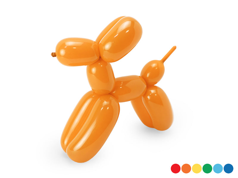 PartyDeco Modellierballons – mehrfarbig – 5 × 130 cm – Latex – 30 Stk – mit Pumpe