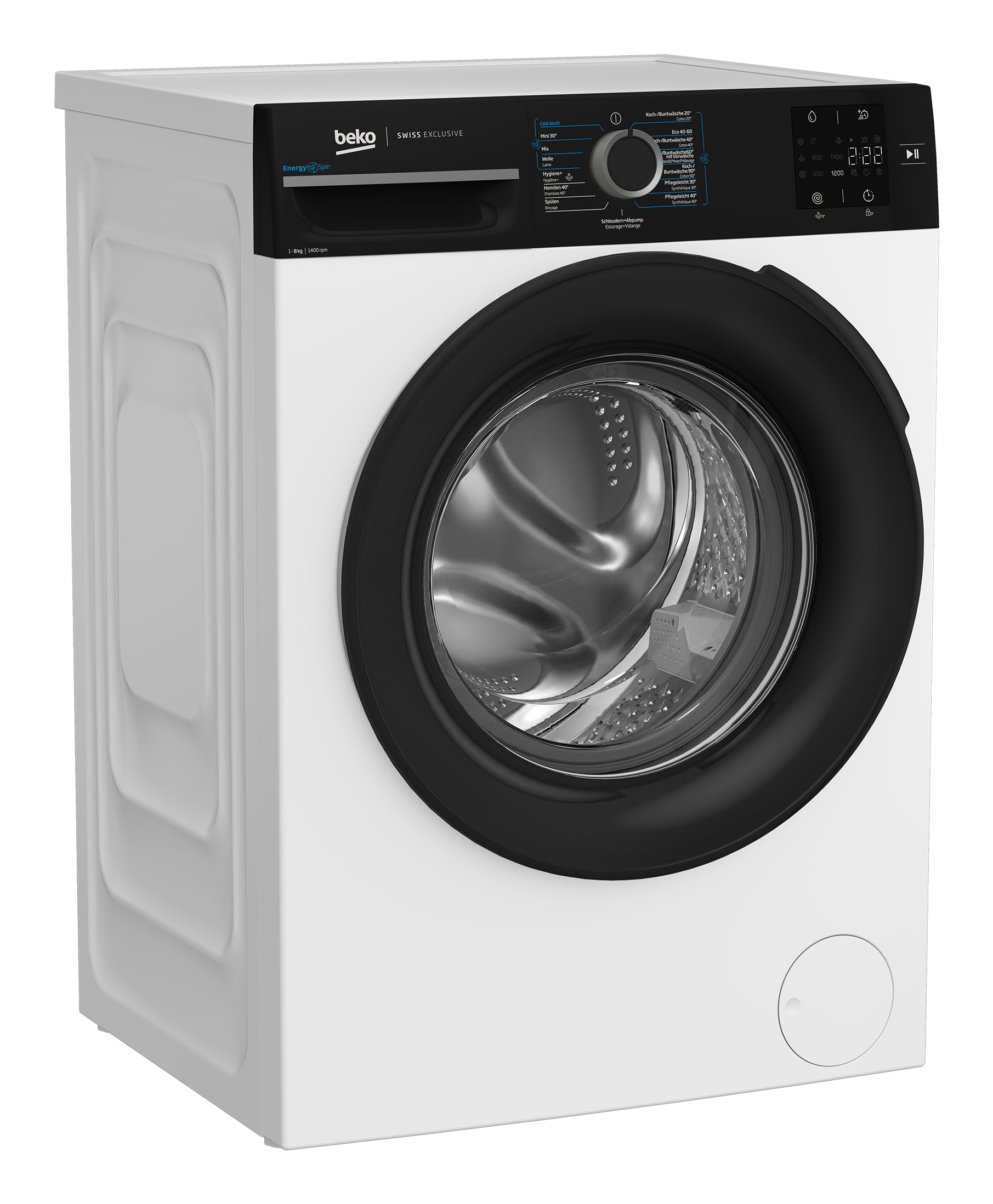 Beko Waschmaschine WM218 – 8 kg, 1400 U/min, Invertermotor, Energieklasse A – weiss