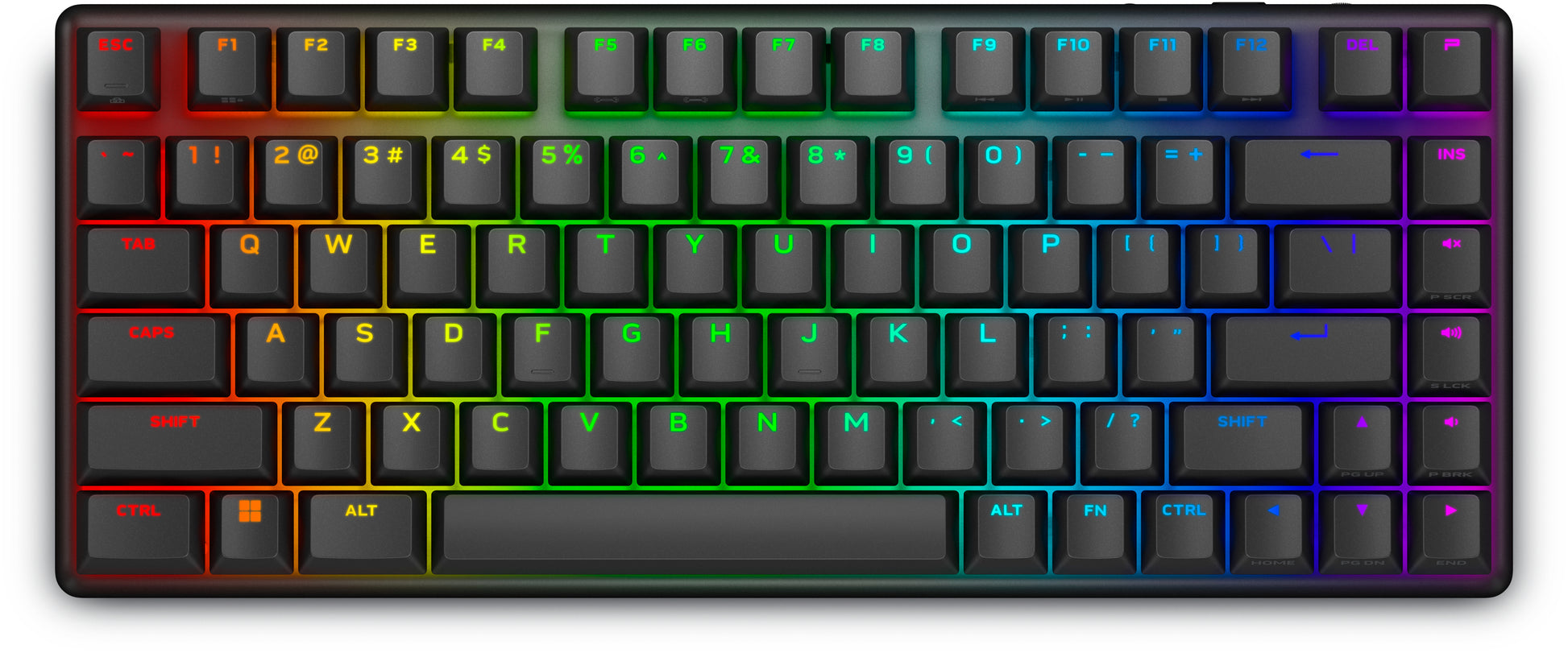 Alienware Pro Wireless – Gaming-Tastatur 75% – Mechanisch – Bluetooth & 2,4 GHz – USB-C – Ohne Ziffernblock