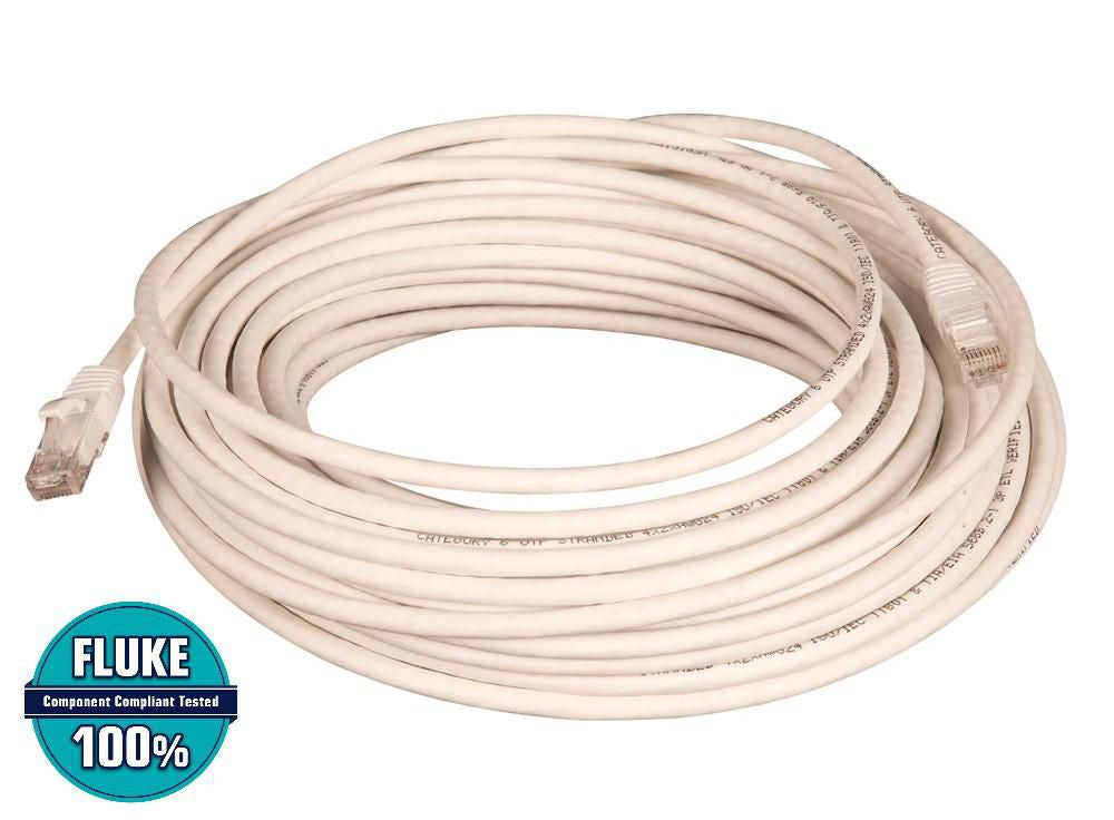 Lanview LVN147144 Patchkabel – Cat6 U/UTP, 15 m, Weiss, LSZH, RJ-45