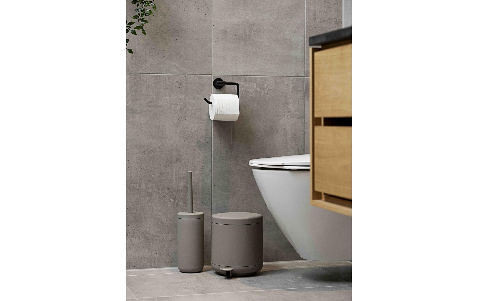 Zone Denmark Papierkorb UME – 4 l – Kunststoff, taupe