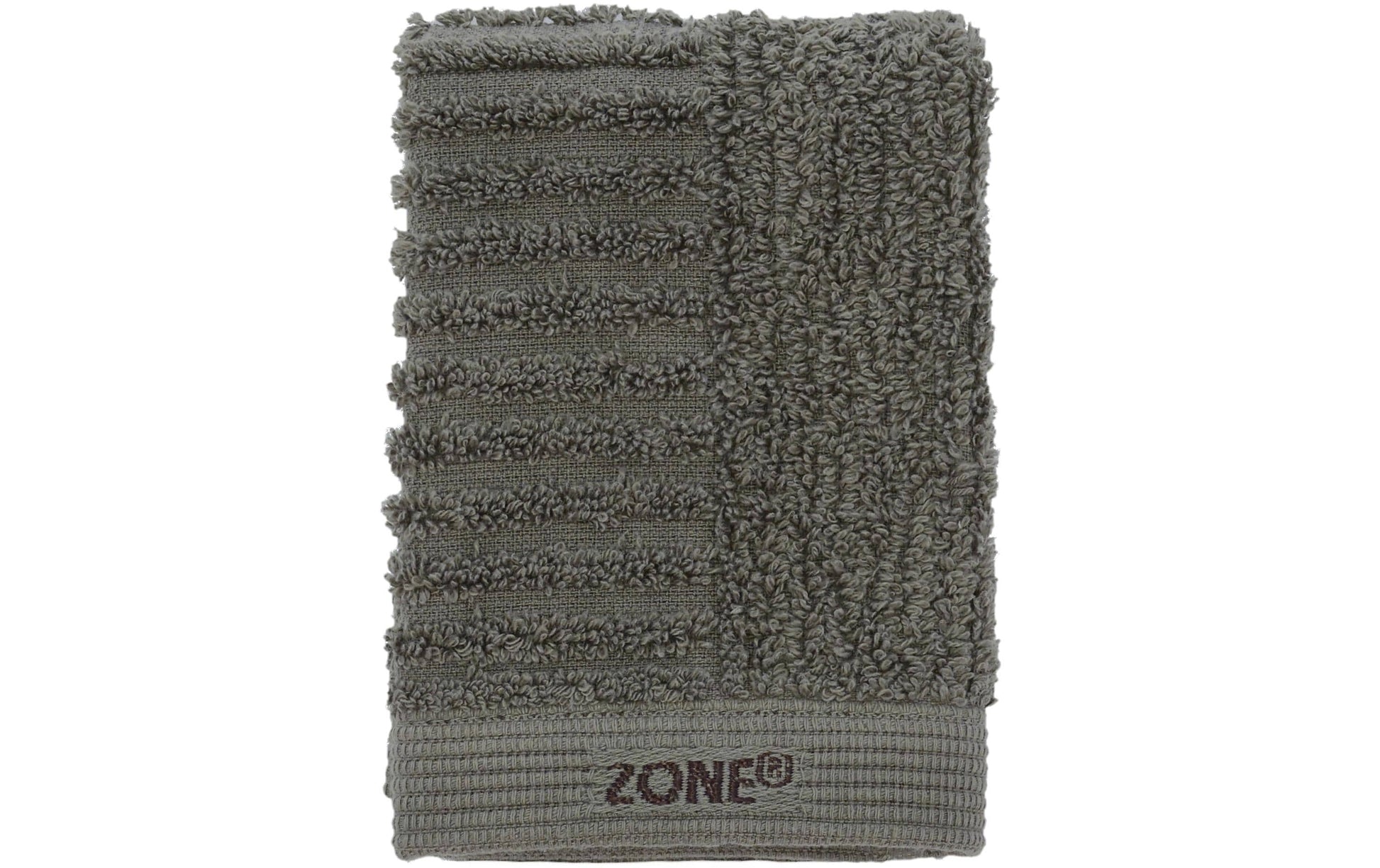 Zone Denmark Waschlappen – 30×30 cm, 100% Baumwolle, 500 g/m², Olivgrün