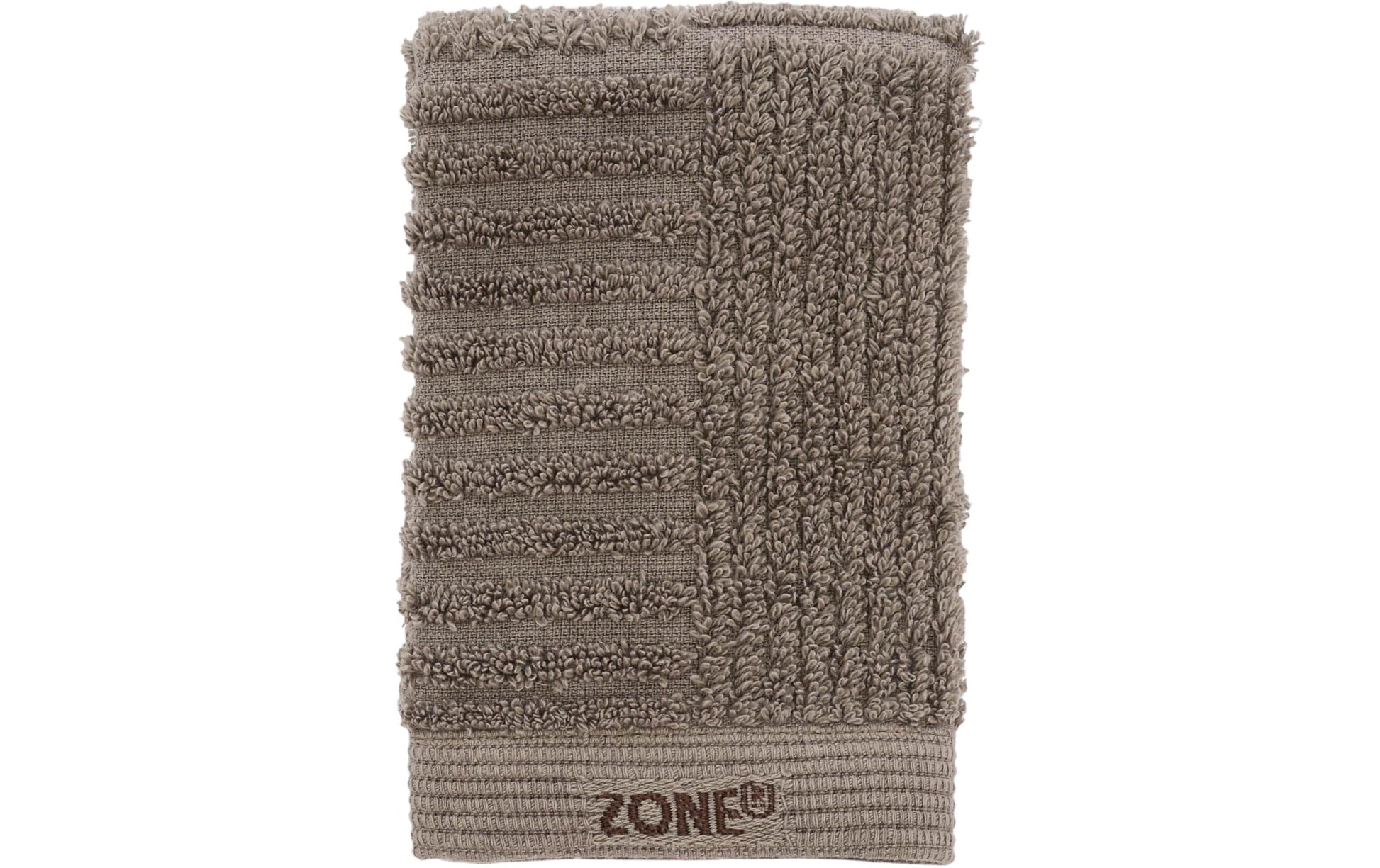 Zone Denmark Waschlappen – 30×30 cm, 100% Baumwolle, Taupe