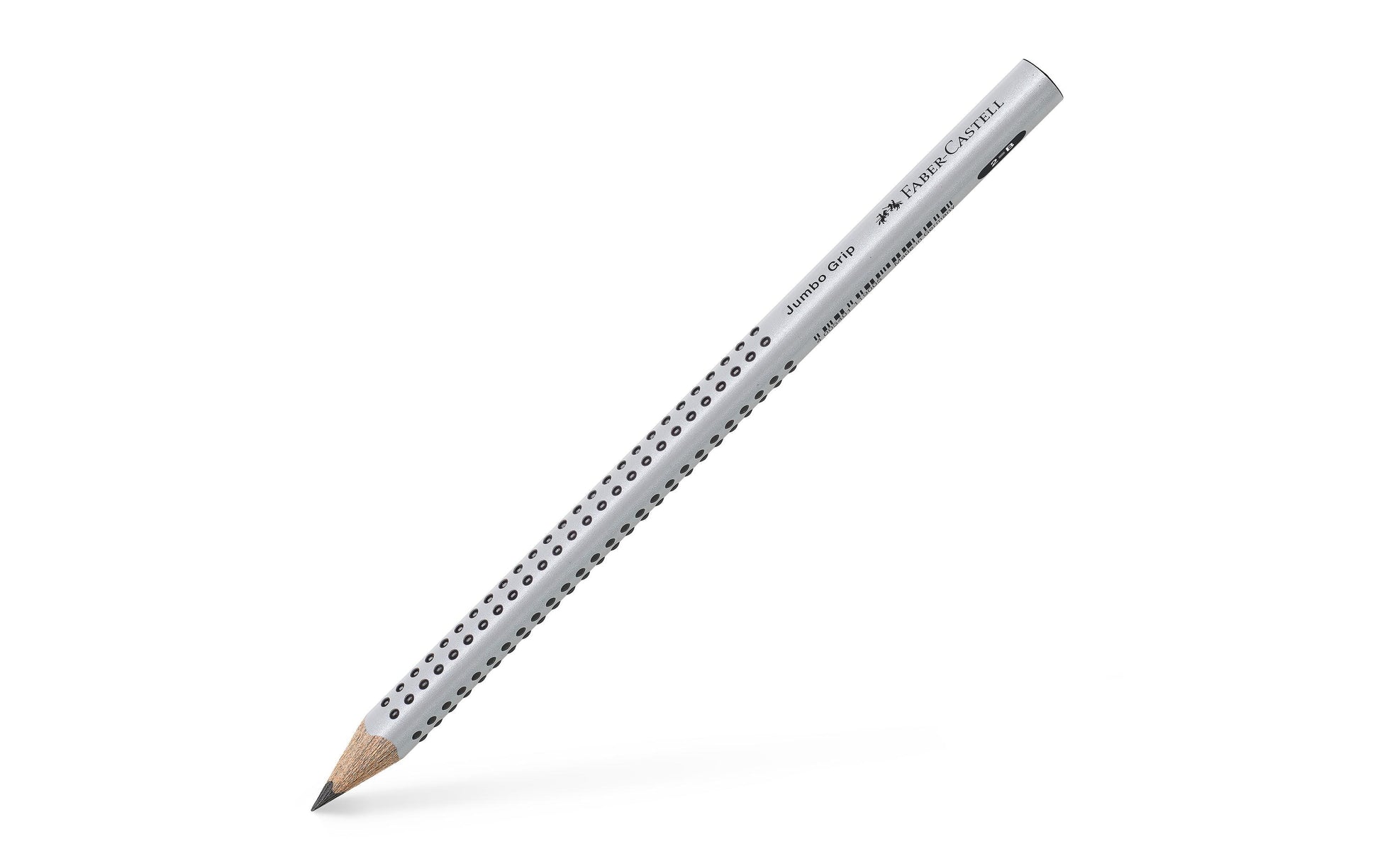 Faber-Castell Grip Jumbo Bleistift, Dreikant B Mine Ø 3,25 mm grau