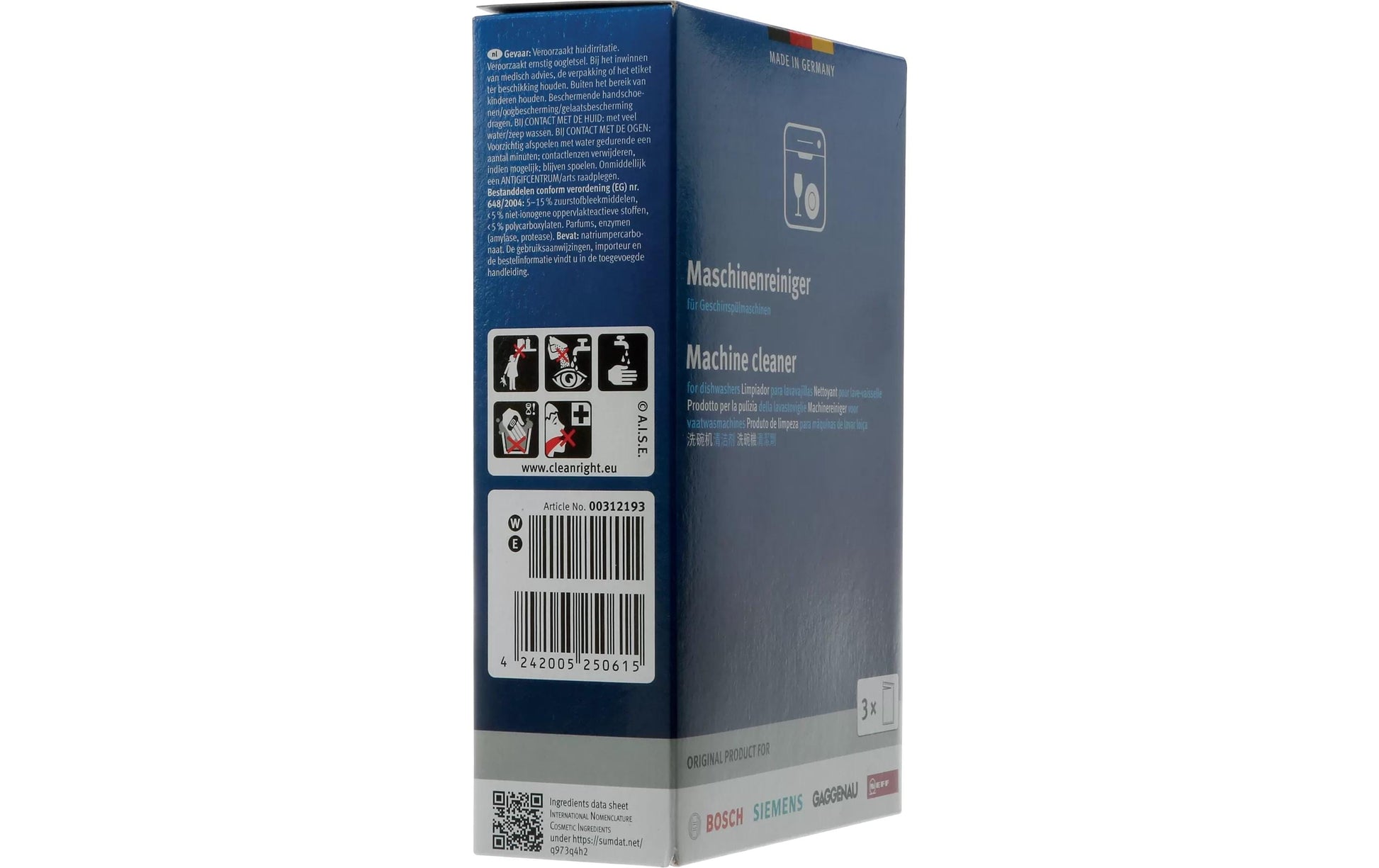 Siemens Geschirrmaschinenreiniger Pulver – 45 g