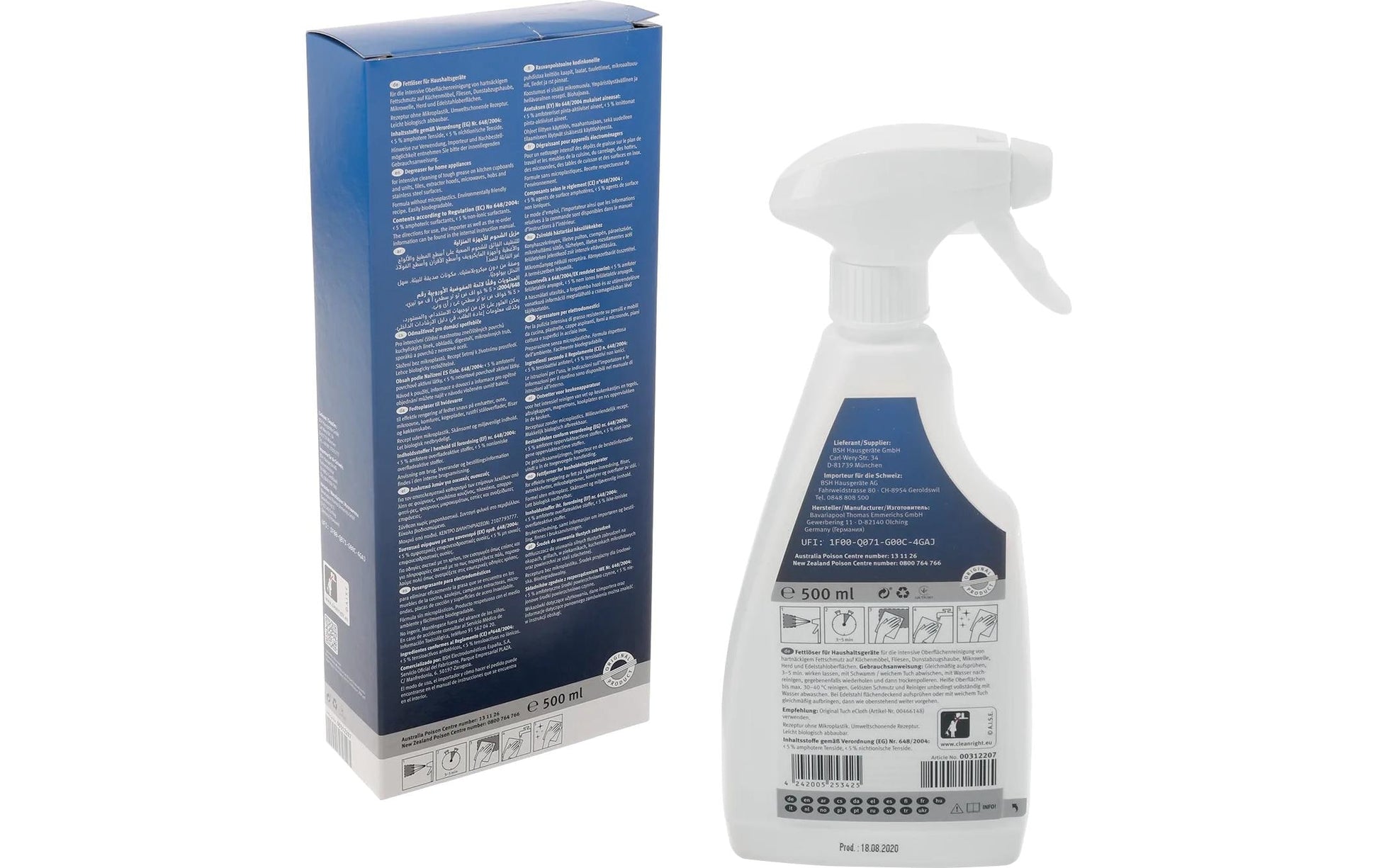 Siemens Fettlöser Spray für Küche – 500 ml
