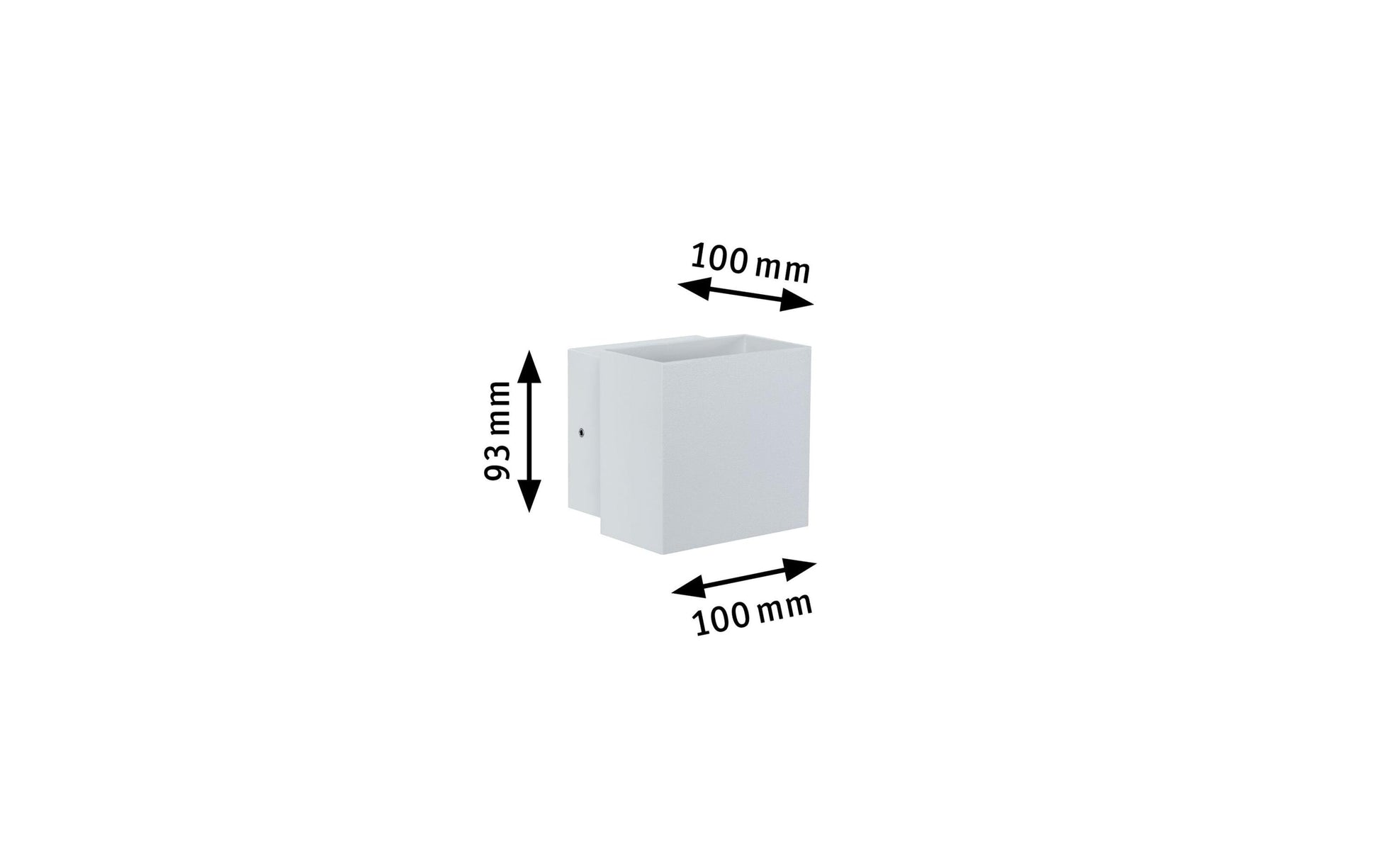 Paulmann Aussenwandleuchte – 355 lm, 6 W – Warmweiss, 2700 K – IP65 – Netzbetrieb – Weiss – Aluminium