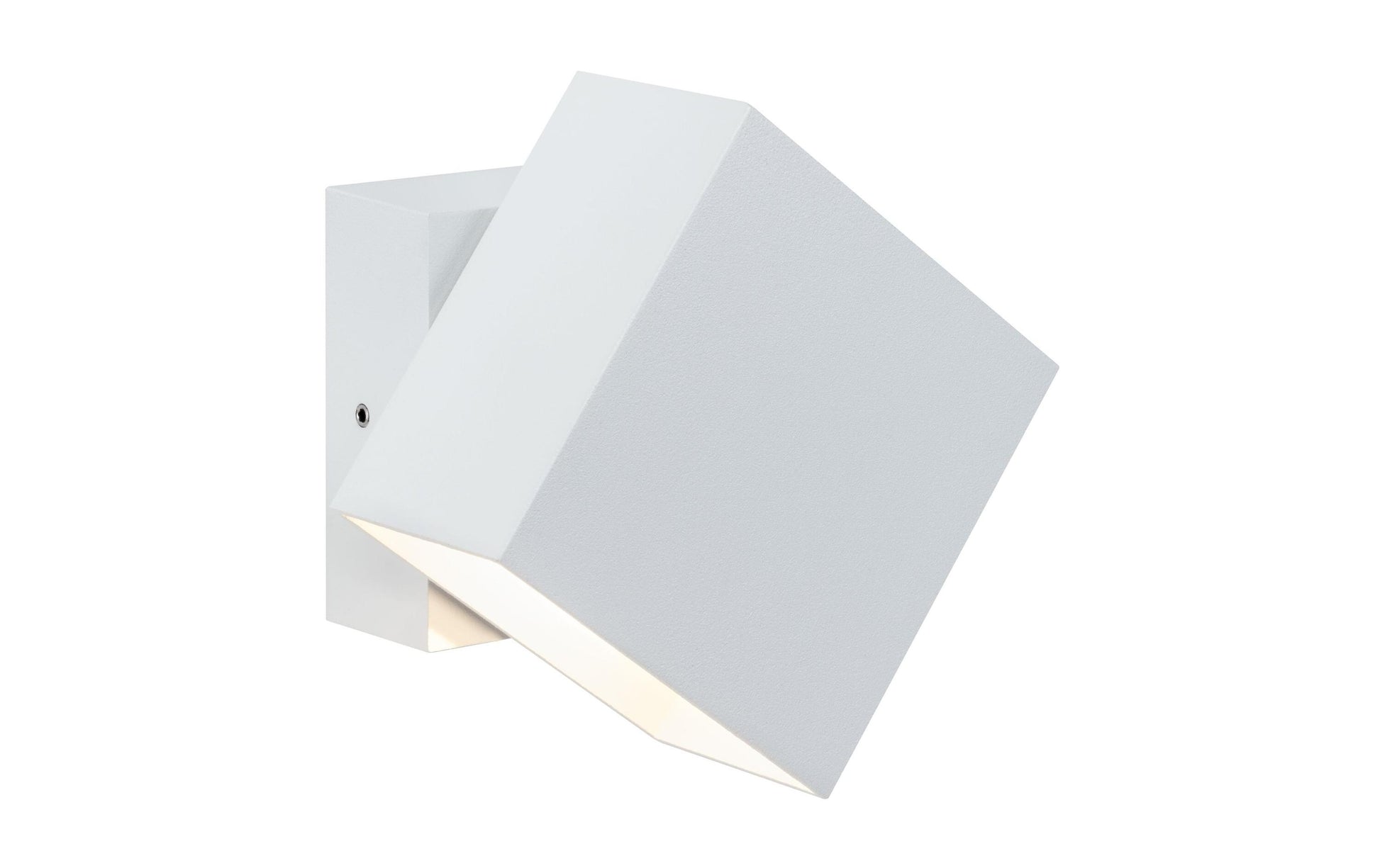 Paulmann Aussenwandleuchte – 355 lm, 6 W – Warmweiss, 2700 K – IP65 – Netzbetrieb – Weiss – Aluminium