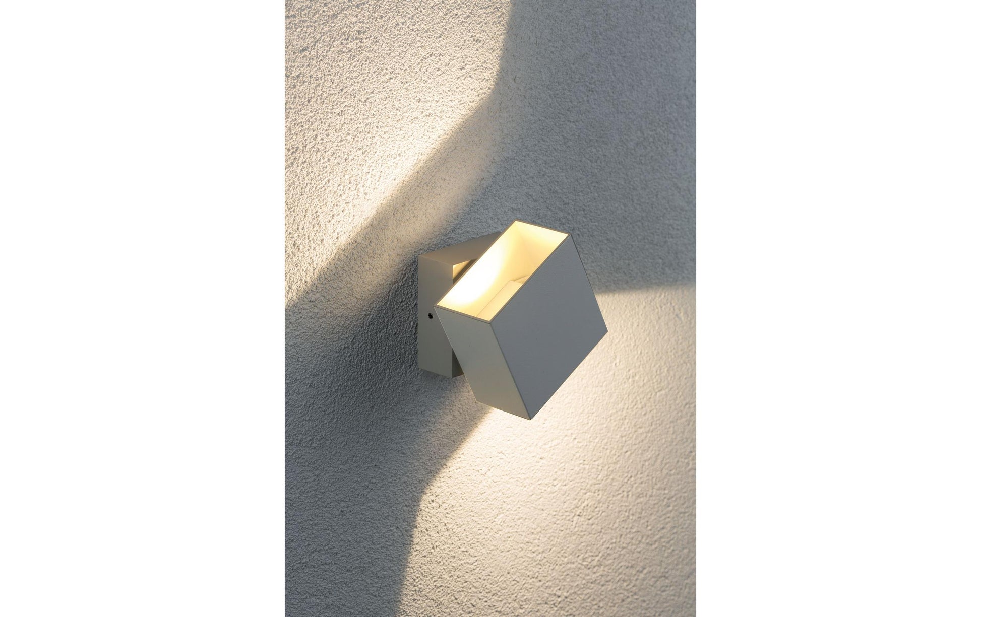 Paulmann Aussenwandleuchte – 355 lm, 6 W – Warmweiss, 2700 K – IP65 – Netzbetrieb – Weiss – Aluminium