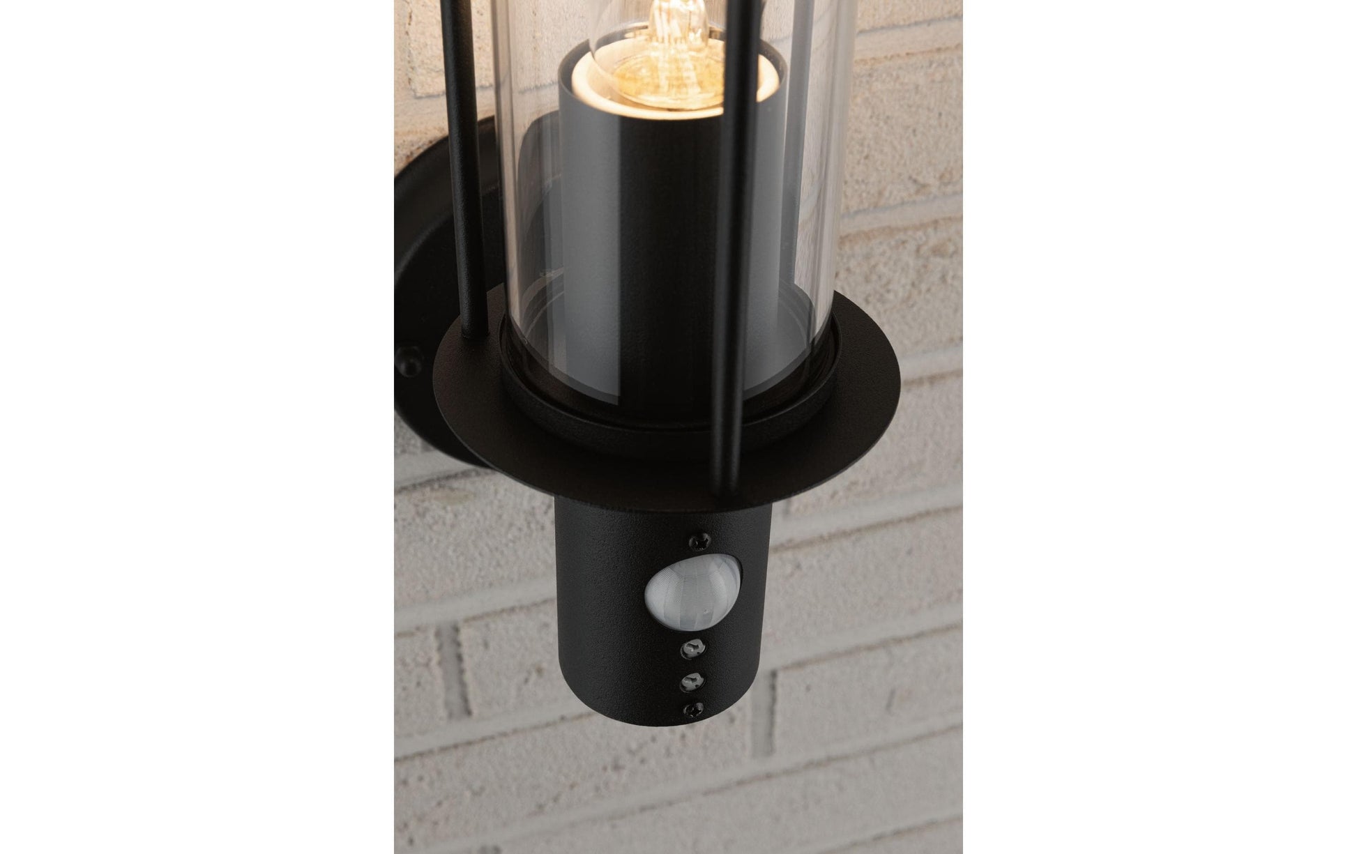 Paulmann Aussenwandleuchte – 32,7 cm – 15 W – IP44 – Netzbetrieb – mit Bewegungsmelder – Grau – Glas/Metall