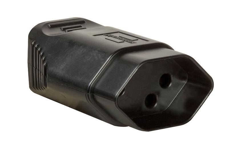 Brennenstuhl 1081412 Montagekupplung T13 zu Schraubklemme – 10 A, 230 V, 3-polig, IP20, Schwarz