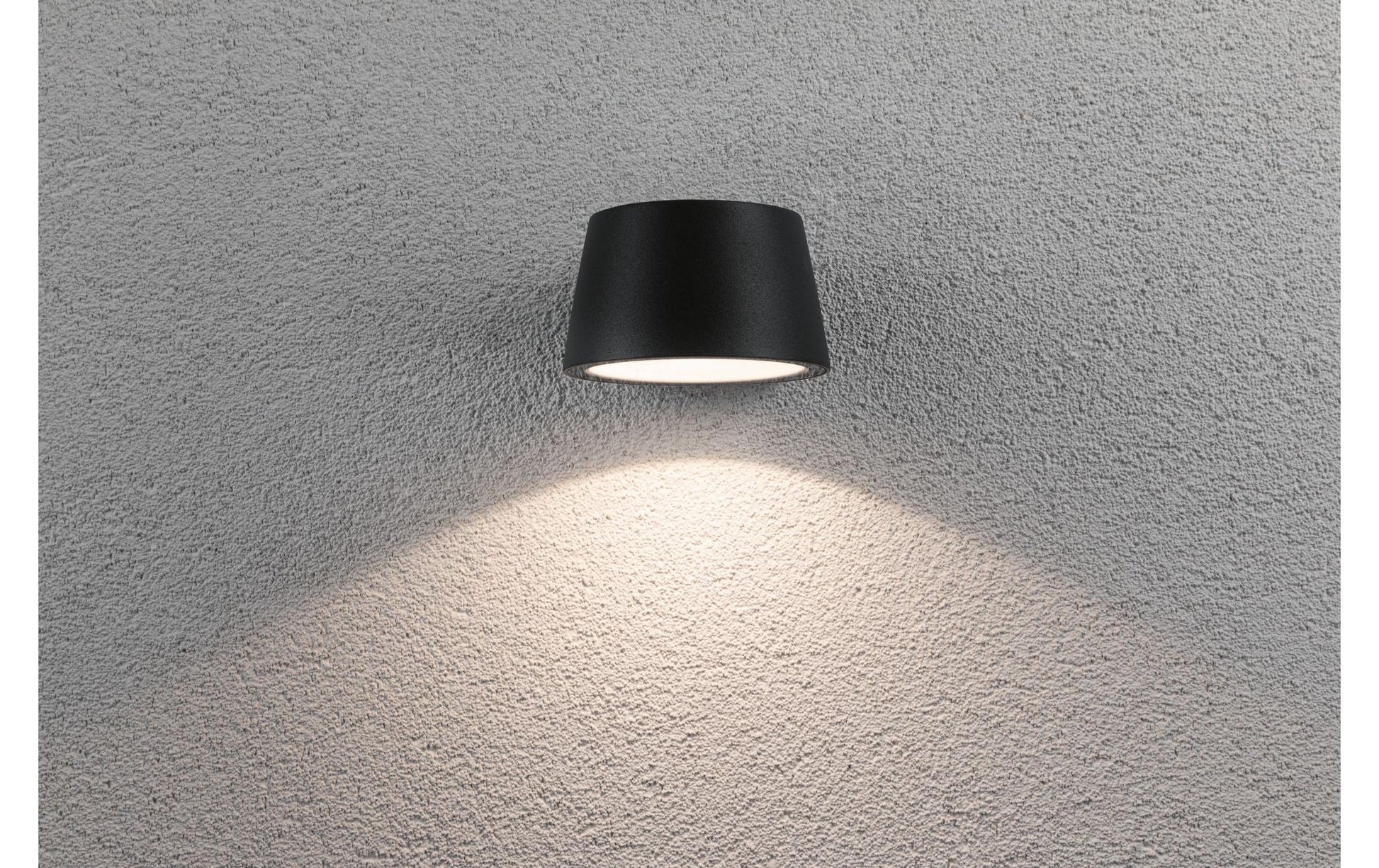 Paulmann Aussenwandleuchte – 9,6×5,6 cm, 500 lm, 5 W, Warmweiss, 3000 K, IP44, Netzbetrieb, Grau, Aluminium