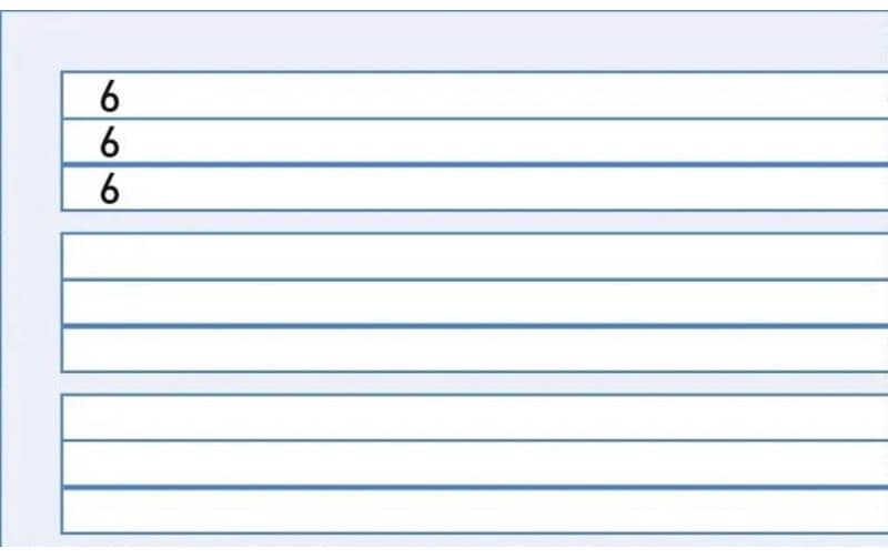 Ingold-biwa Heft Basisline A4, liniert (3 Gassen, 6/6/6 mm), 90 g/m² – weiss, 25er-Pack