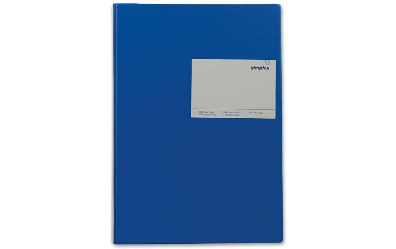 Simplex Geschäftsbuch, A4, liniert, 120 Blatt – blau