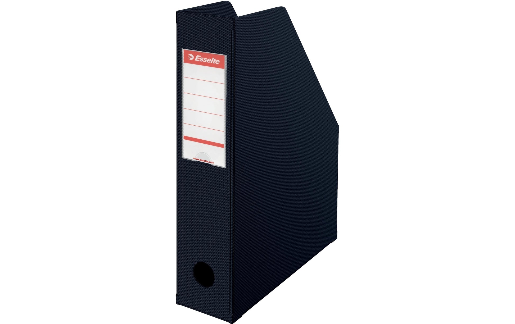 Esselte VIVIDA Stehsammler – für A4, 1 Fach, Rückenbreite 72 mm, Hartpappe, schwarz, B 72 × H 318 × T 242 mm
