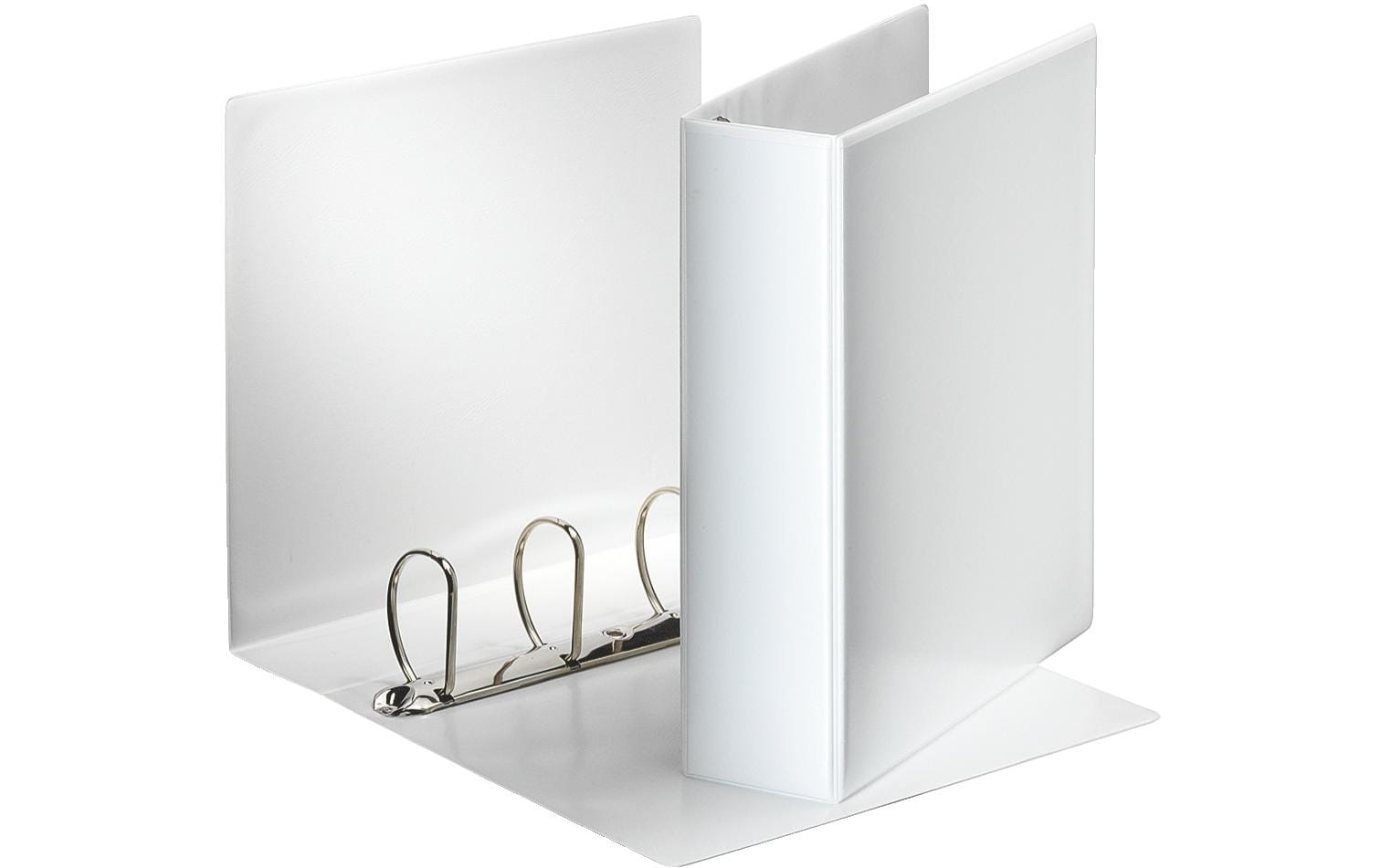 Esselte Essentials Präsentationsringbuch – 4-D-Ring Ø 60 mm – für A4 – Rückenbreite 9,2 cm – weiss