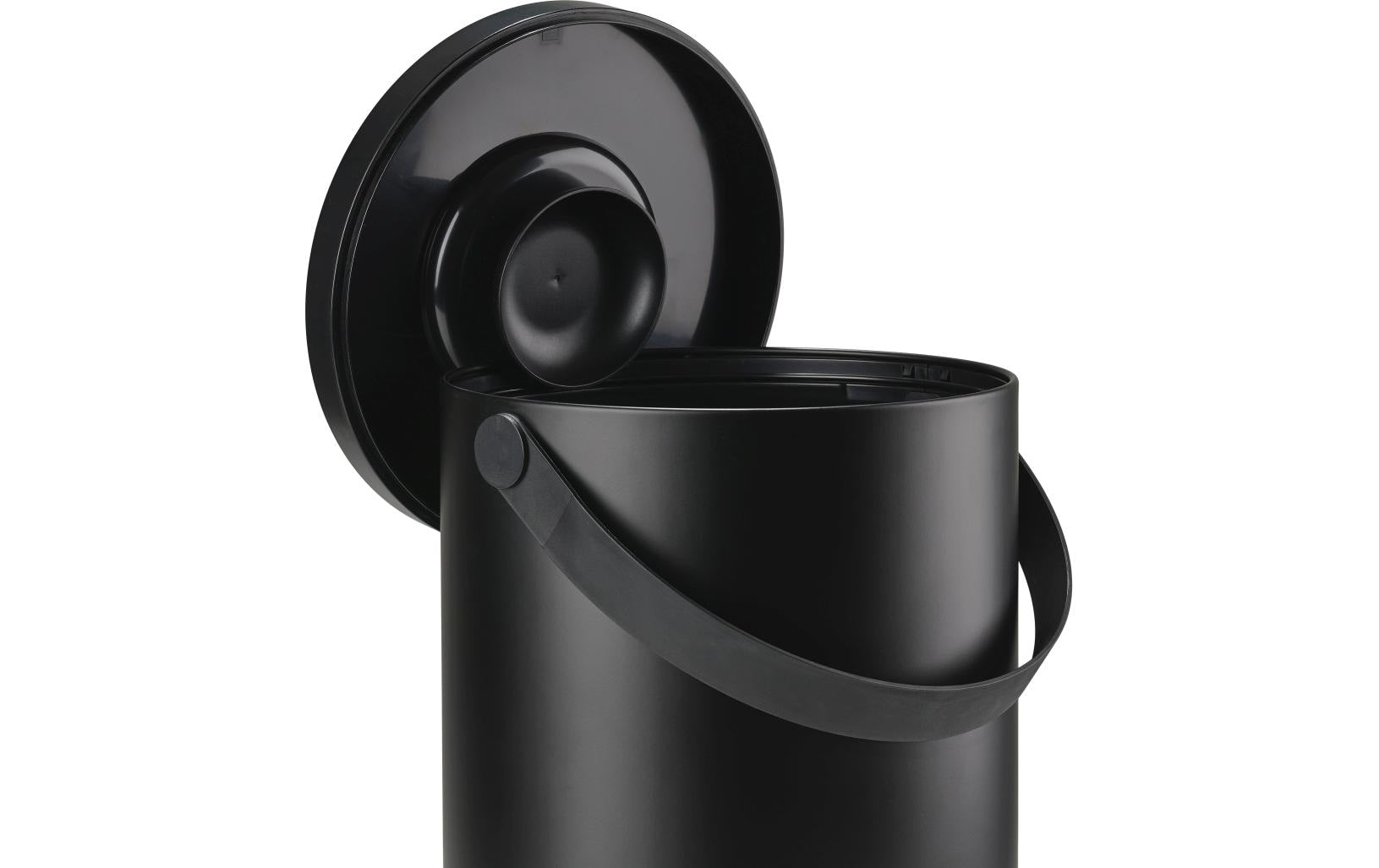 Zone Denmark Papierkorb – 22 l – Kunststoff, Schwarz – Ø 280 × H 440 mm