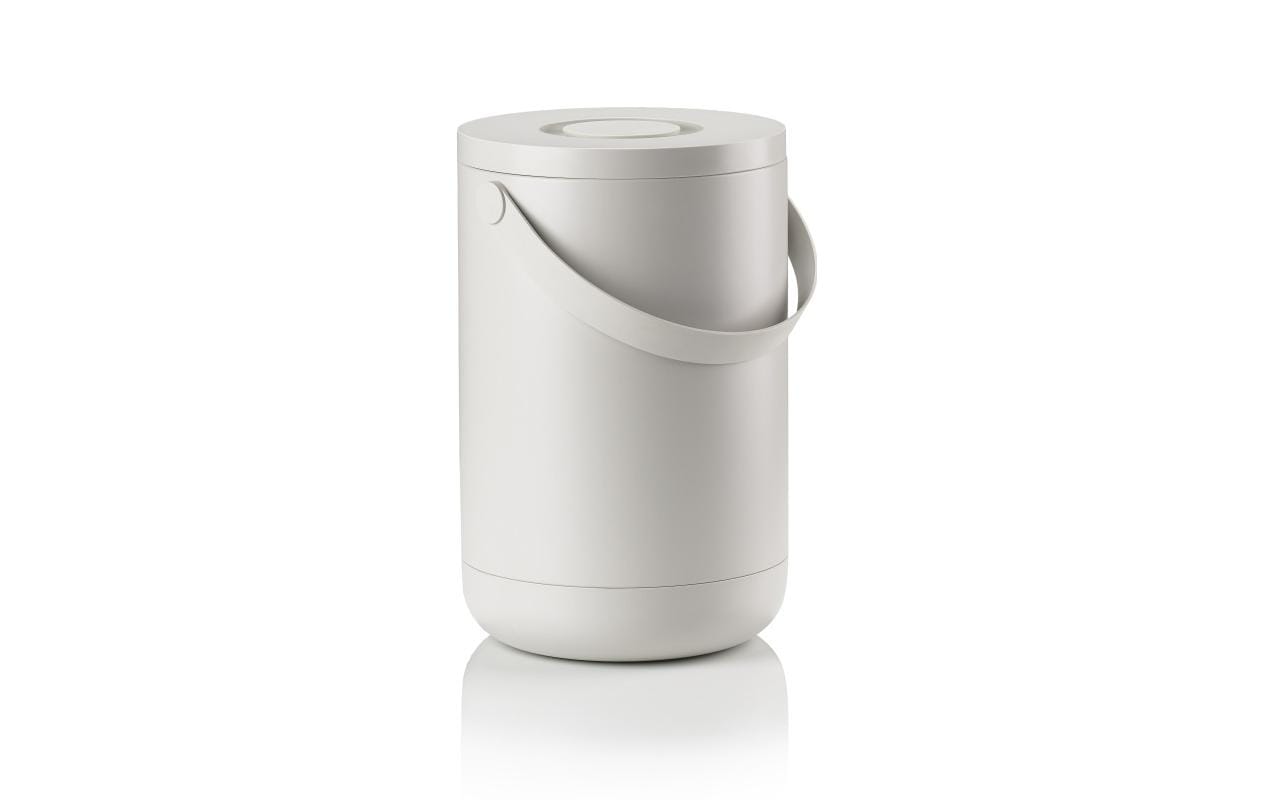Zone Denmark Papierkorb – 22 l – Kunststoff, Grau – Ø 280 × H 440 mm
