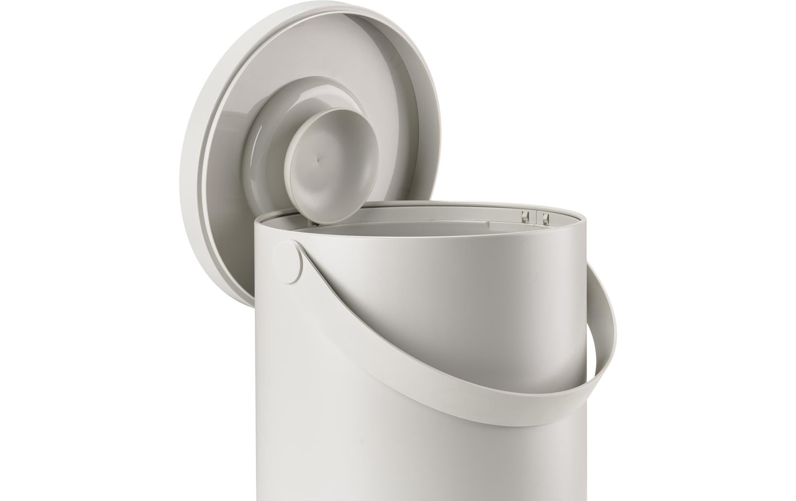 Zone Denmark Papierkorb – 22 l – Kunststoff, Grau – Ø 280 × H 440 mm