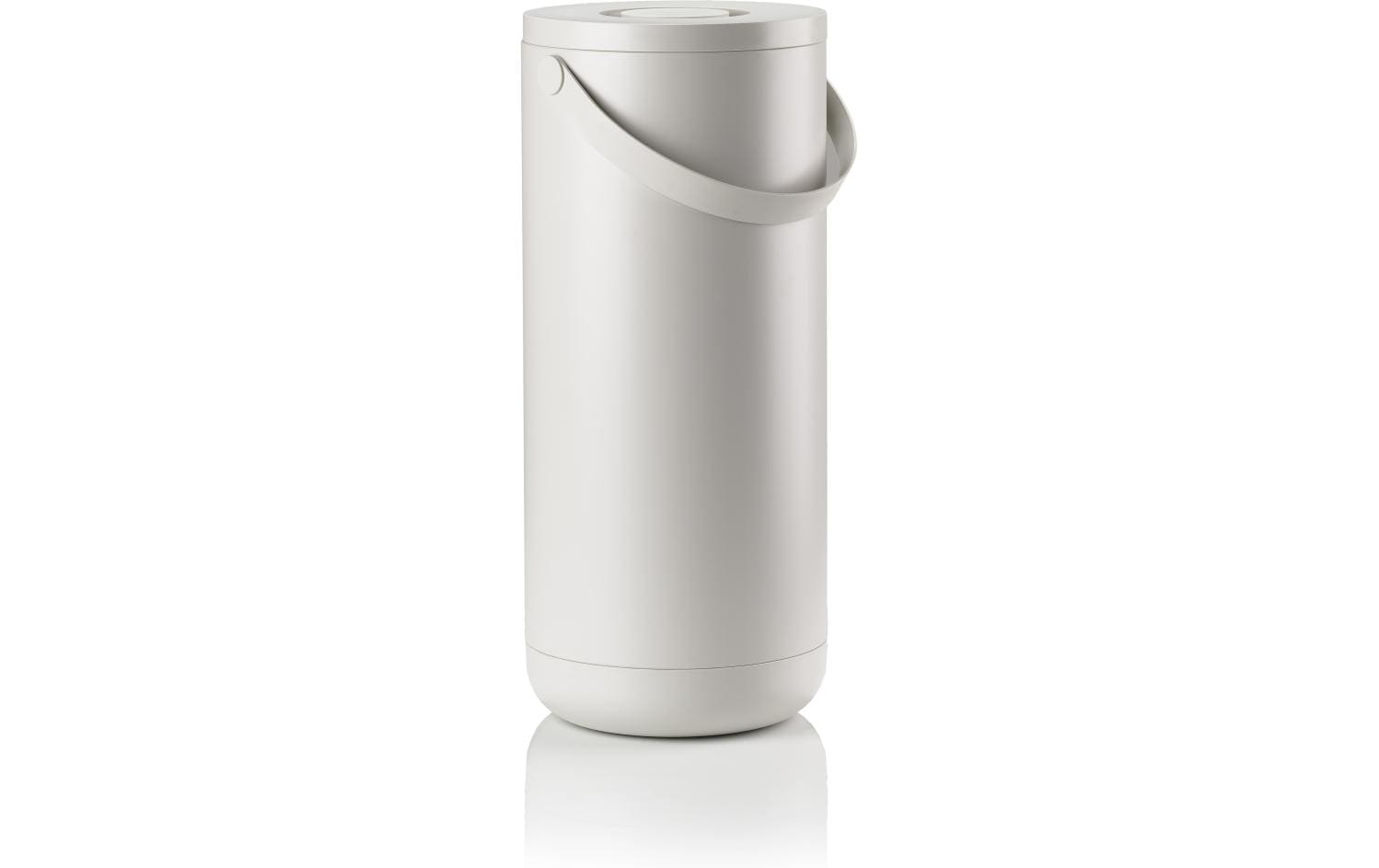 Zone Denmark Abfalleimer Circular 35 l Warmgrau – Runde Form, ABS/Metall
