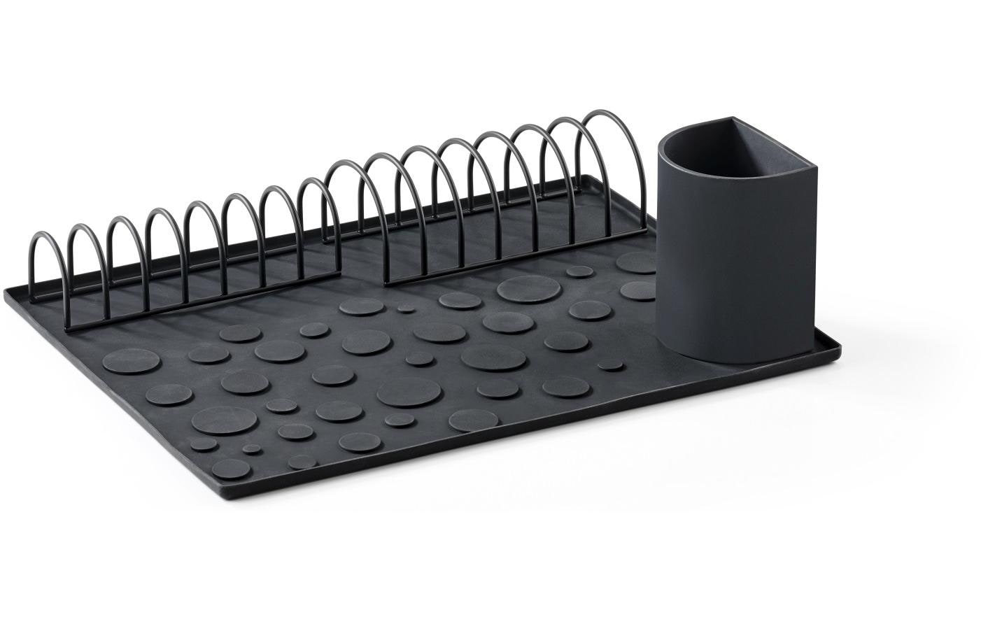 Zone Denmark Abtropfgestell, 45 × 36 × 22 cm, Metall/Silikon, Schwarz