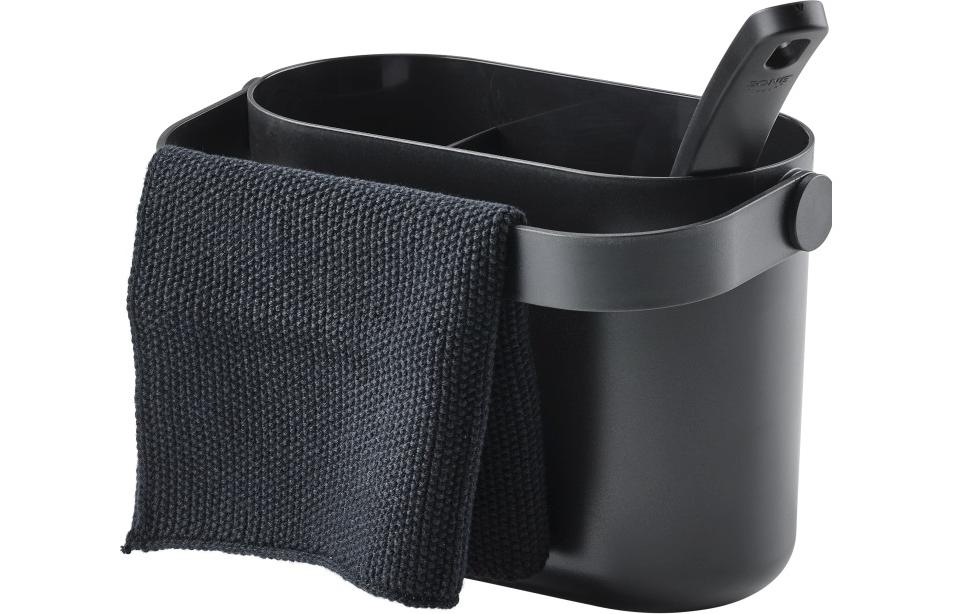 Zone Denmark Geschirrspülset Circular – spülmaschinenfest – ABS/PP – schwarz – 22 × 14,8 × 12,5 cm – 4-teilig