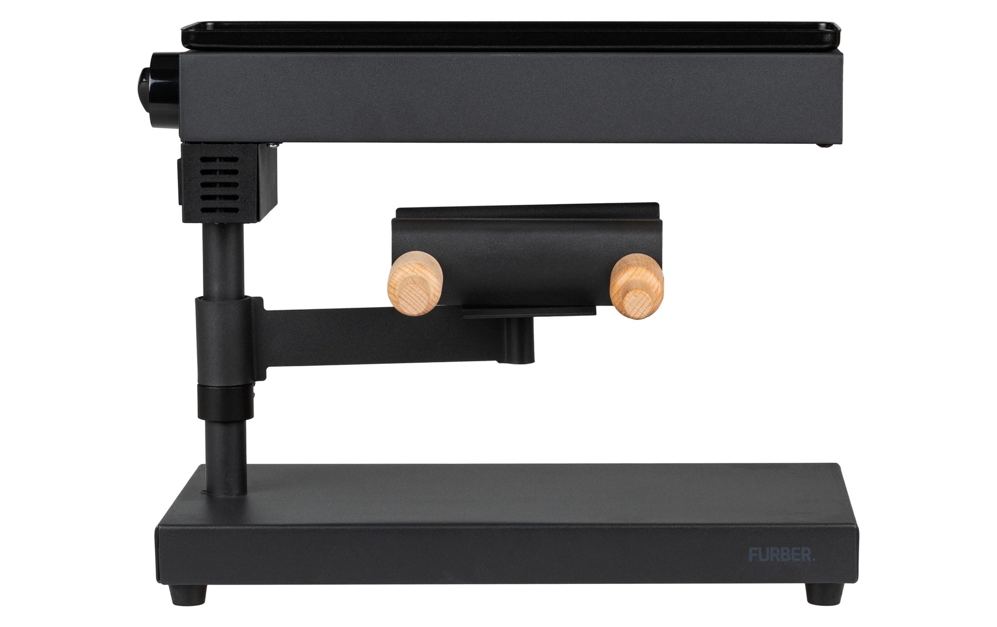 Furber. Furber Raclette-Gerät F00681 – 600 W, 1 Käsehälfte – Schwarz/Edelstahl