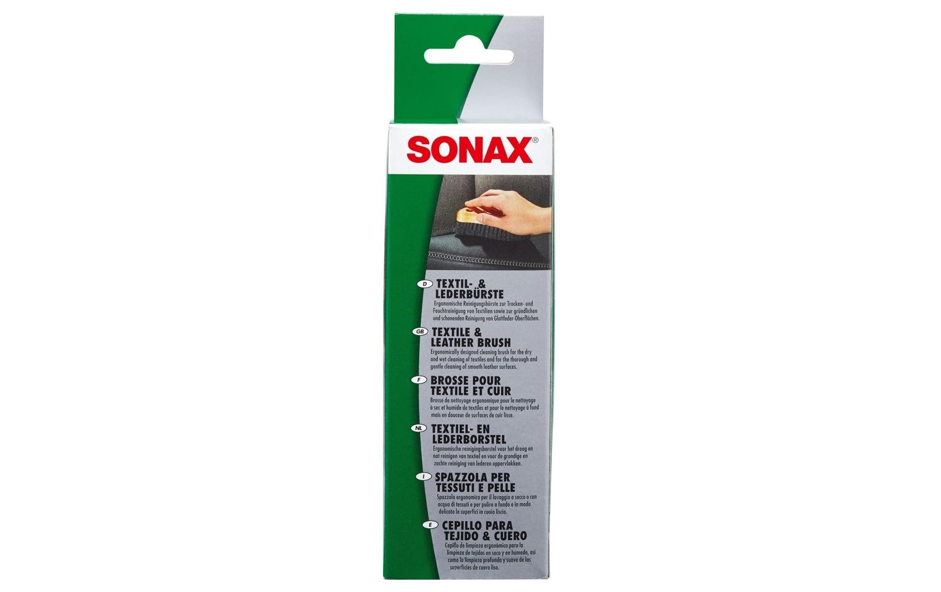 Sonax Textilbürste – für Textilien & Leder, braun