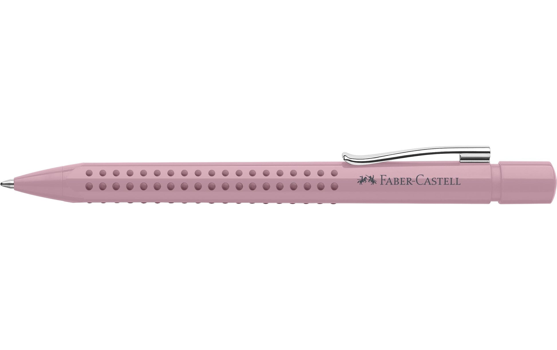 Faber-Castell GRIP 2010 Kugelschreiber – Blau, Druck, Pink, dokumentenecht, nachfüllbar