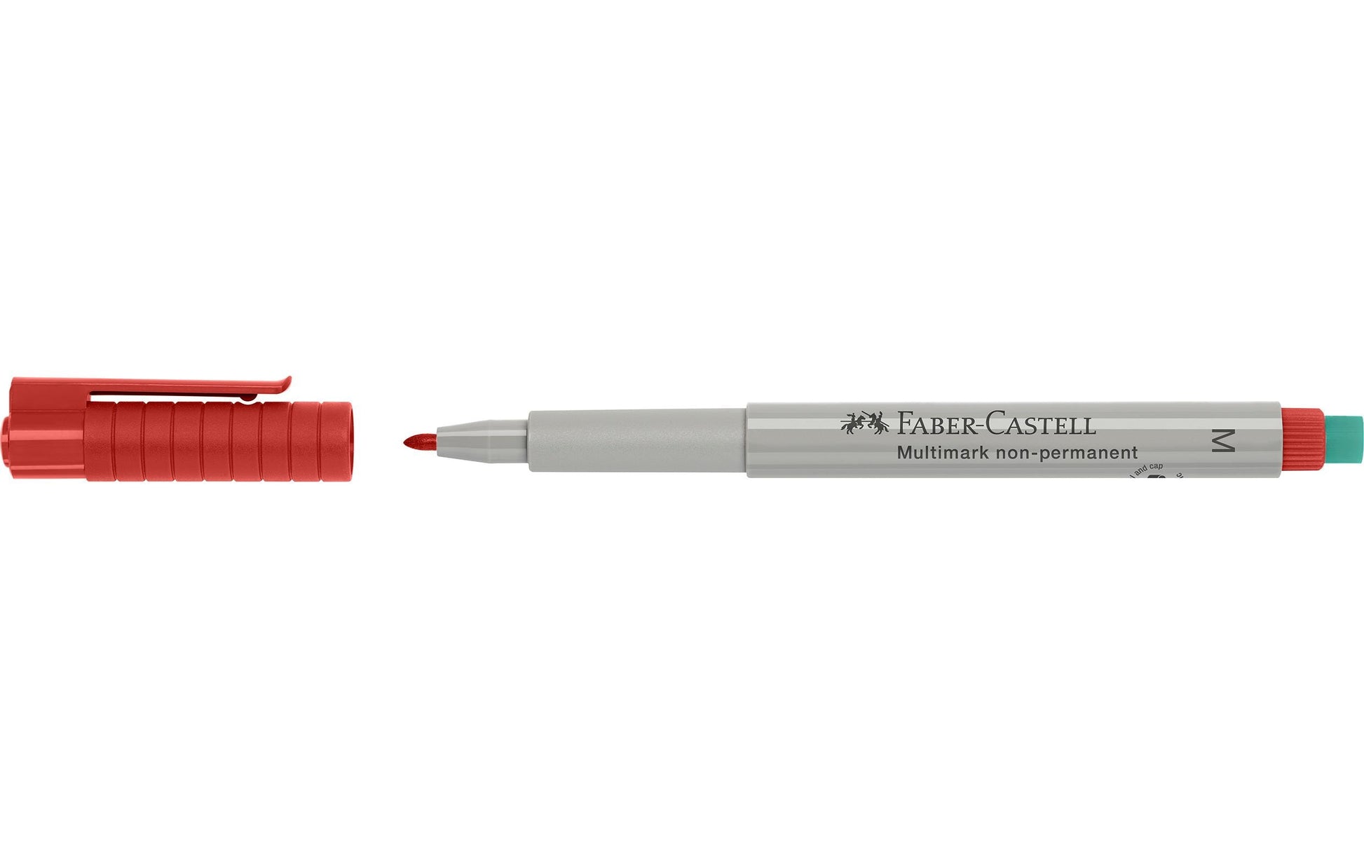 Faber-Castell OHP-Marker – rot, 10 Stk., feucht abwischbar – für Folien & glatte Oberflächen