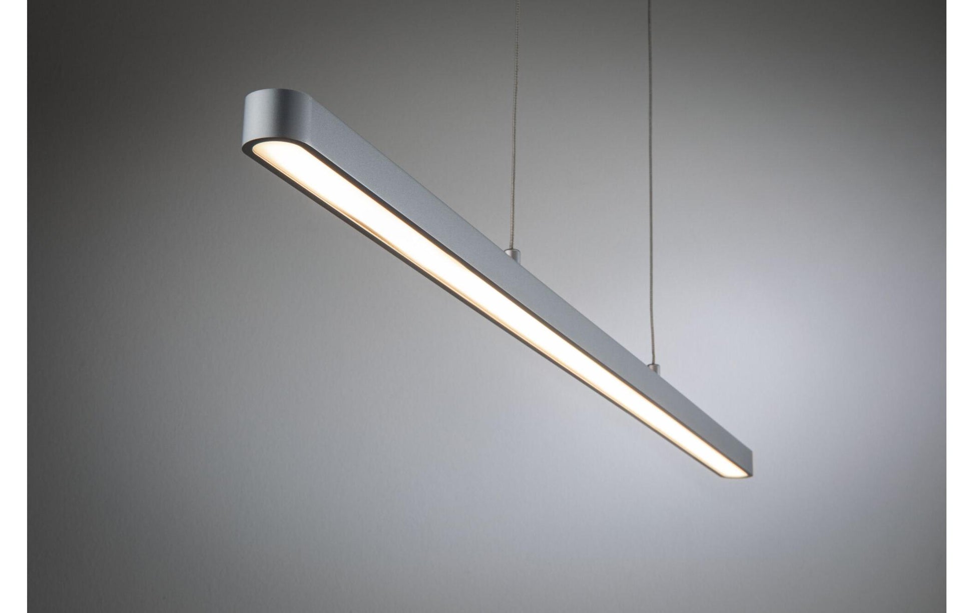 Paulmann Pendelleuchte Lento – 100 × 3,5 cm, 1800 lm, 42 W, 2700 K, dimmbar, chrom, festverbaute LED