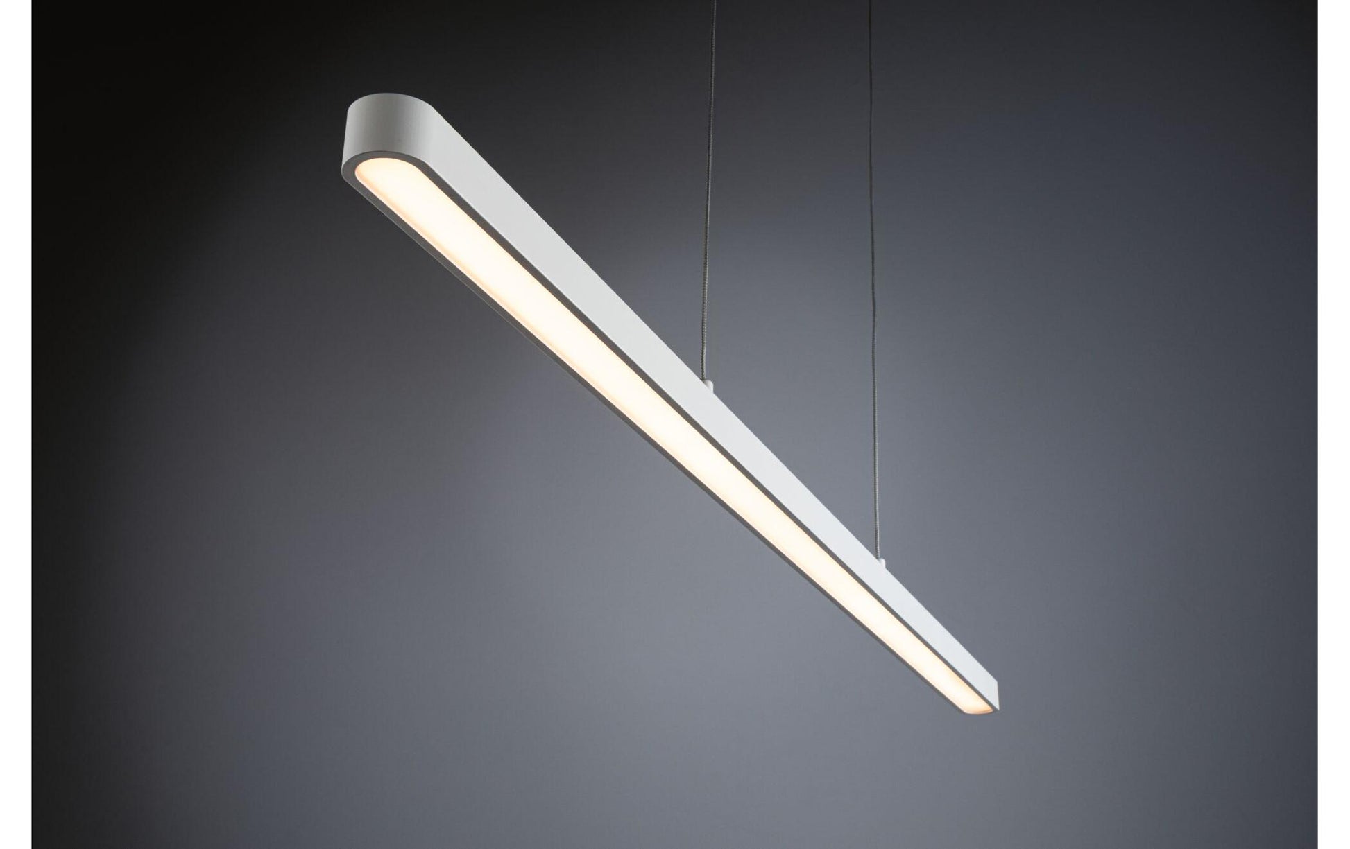 Paulmann Pendelleuchte Lento – 100 × 35 × 25 cm, 1800 lm, 42 W, 2700 K, dimmbar, höhenverstellbar, weiss