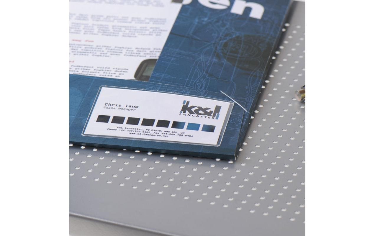 3L Visitenkarten-Zeigentaschen – für 101 × 58 mm, selbstklebend, PP, 10 Stück