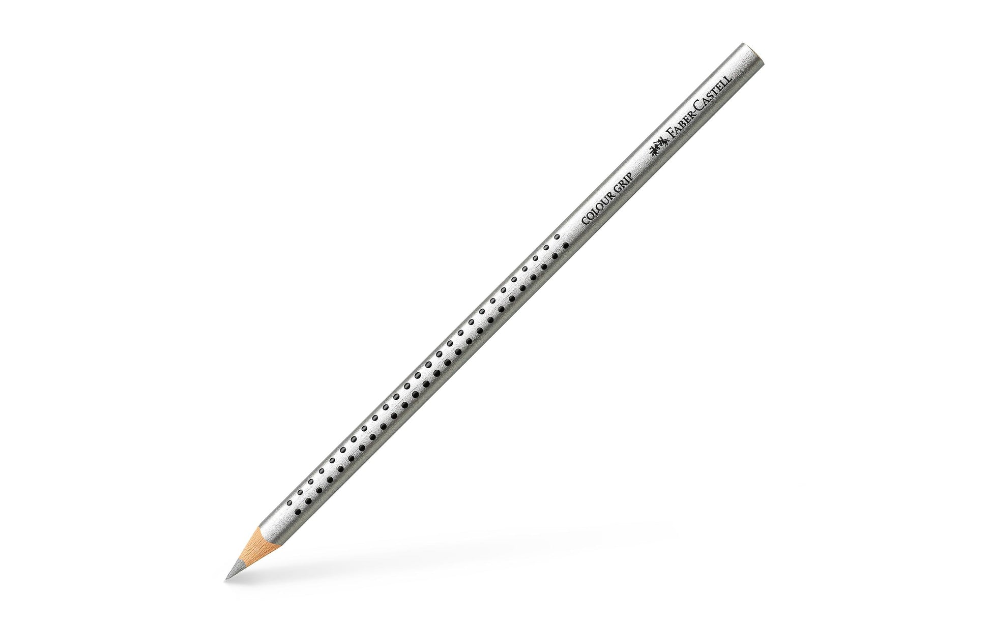 Faber-Castell Aquarellfarbstift Colour Grip 2001 – silber, Ø 3 mm, dreikantig, FSC