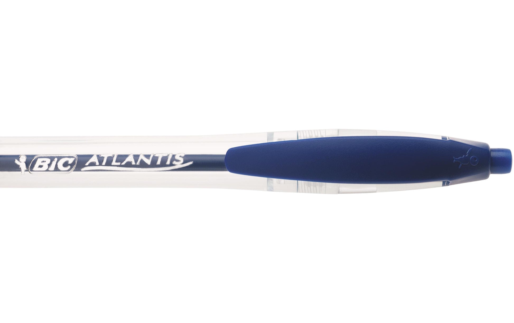 BIC Atlantis Classic Kugelschreiber – 12er Pack, Blau, 1 mm Spitze, Druckmechanik