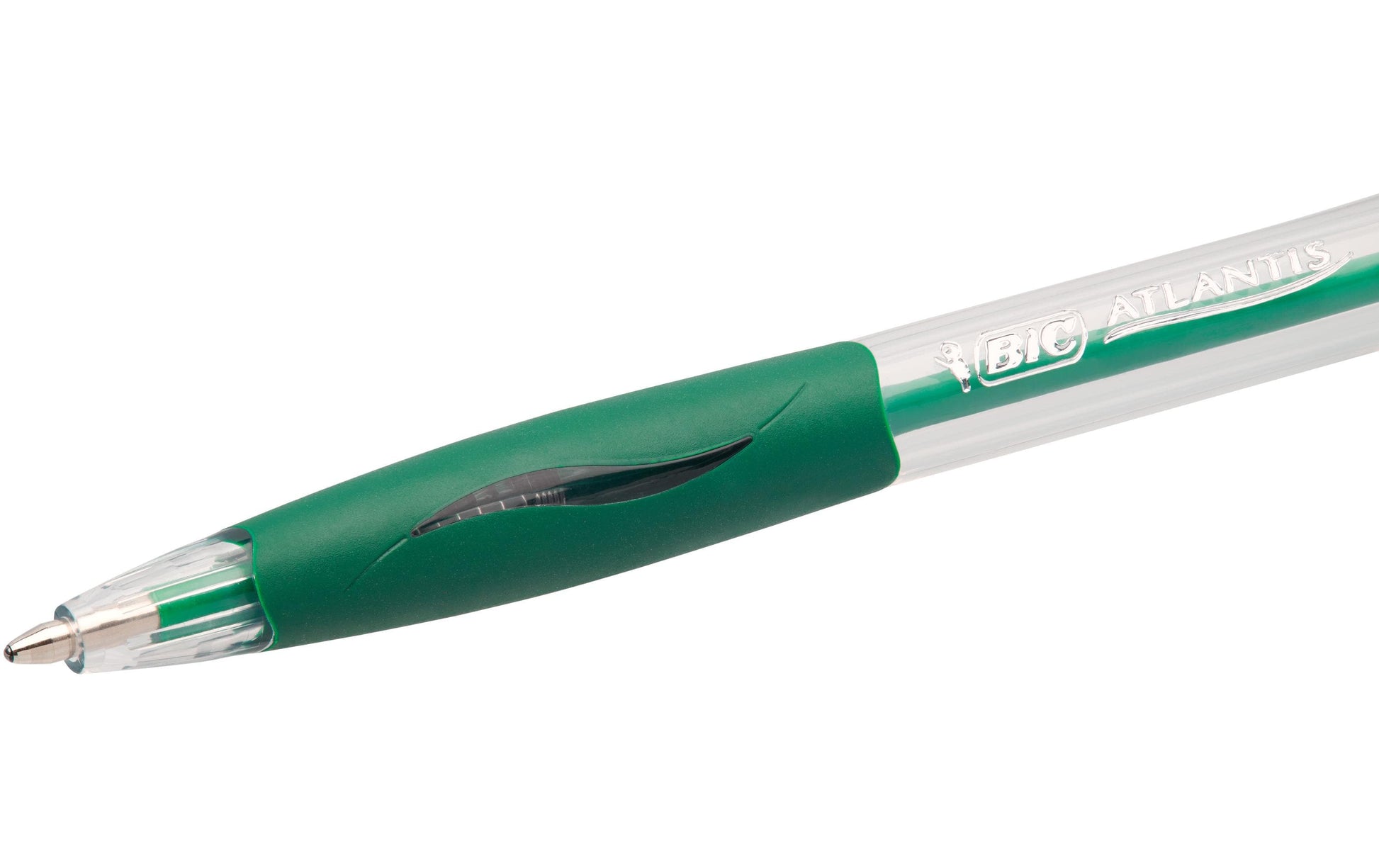 BIC Atlantis Kugelschreiber – 12er Pack, Grün, Kunststoff